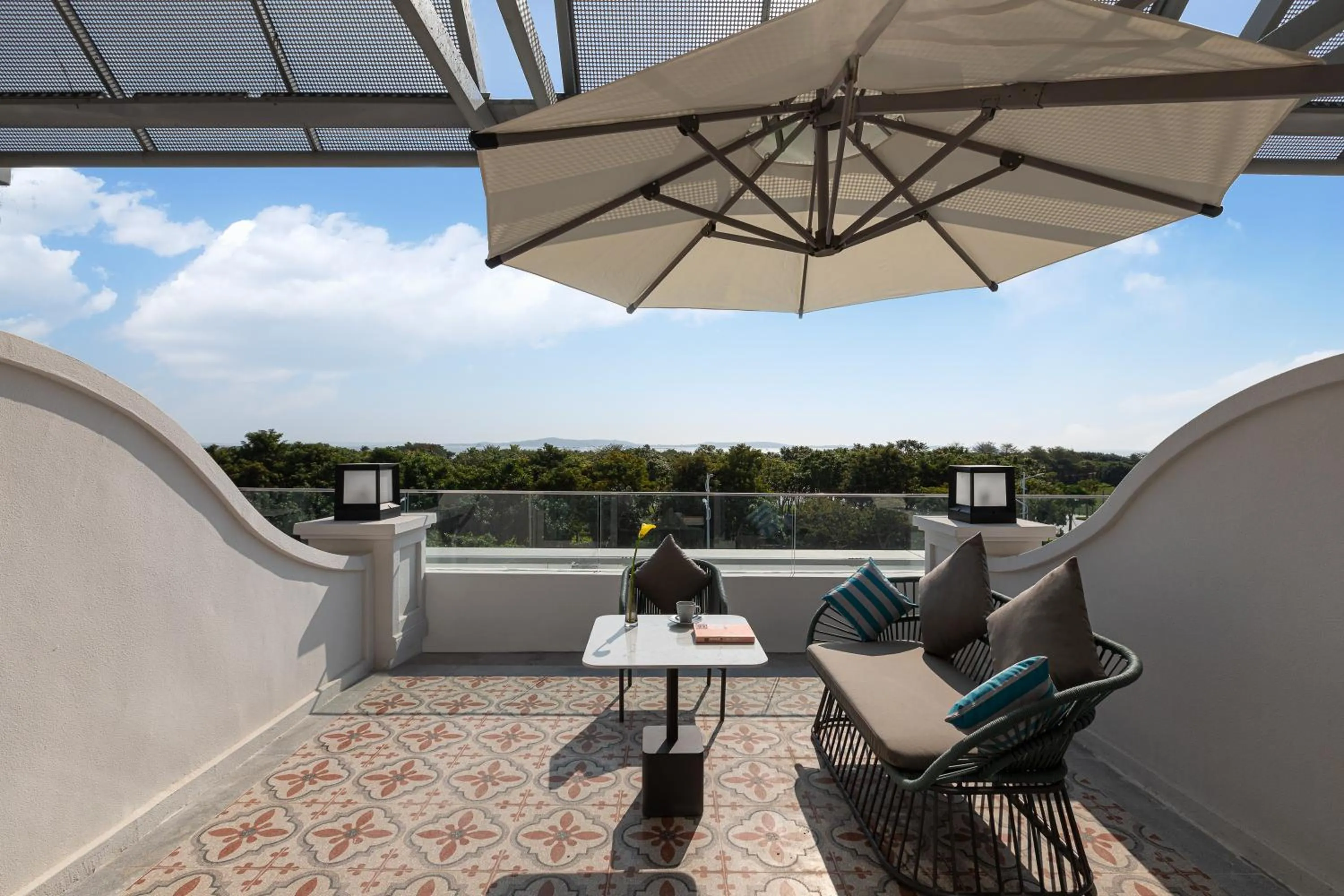Balcony/Terrace in Yuehua Hotel Xiamen Seaside Hotel