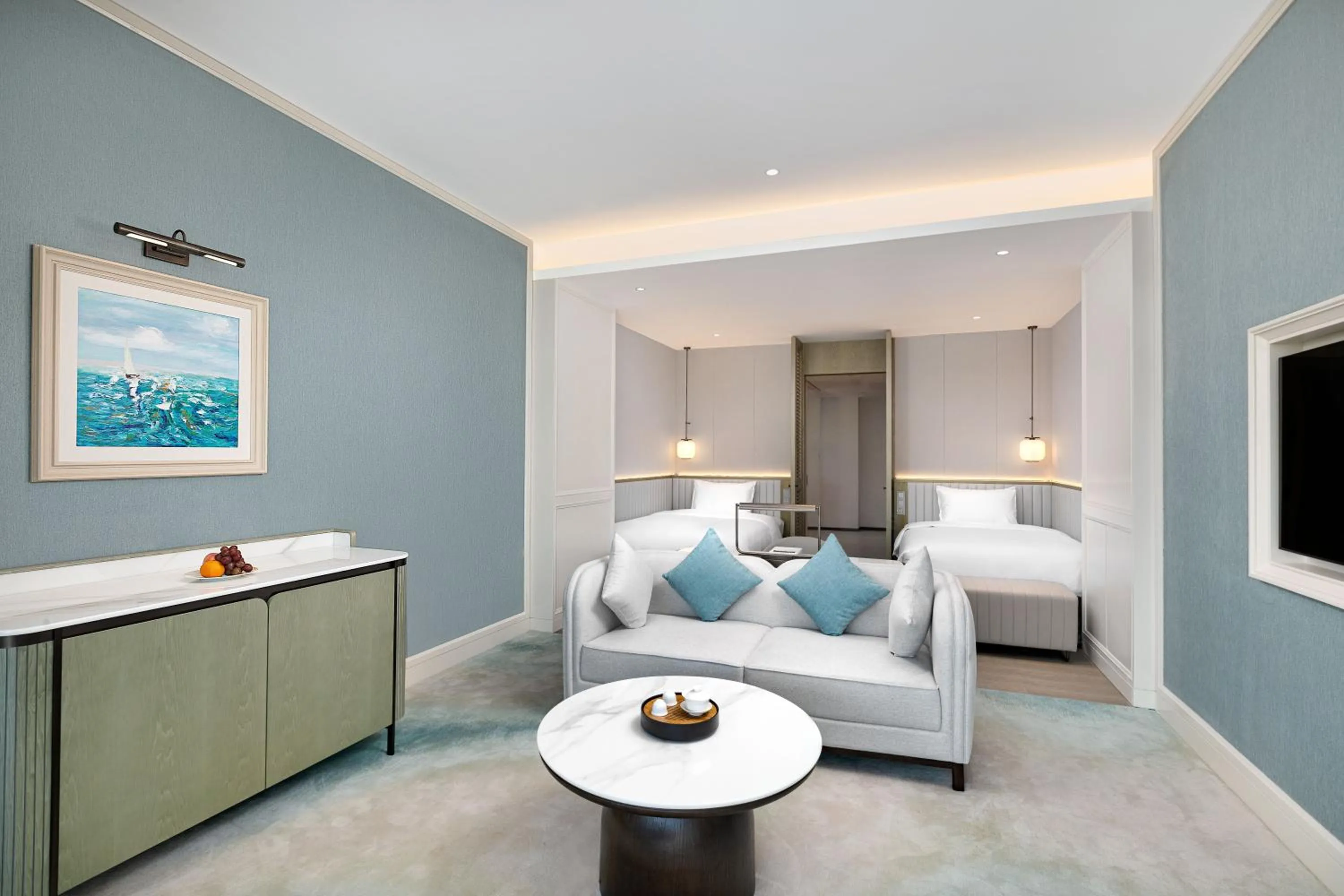 Bedroom, Bed in Yuehua Hotel Xiamen Seaside Hotel