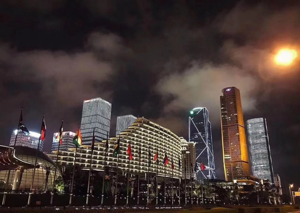 Facade/entrance in Xiamen International Conference Center Hotel Prime Seaview Hotel