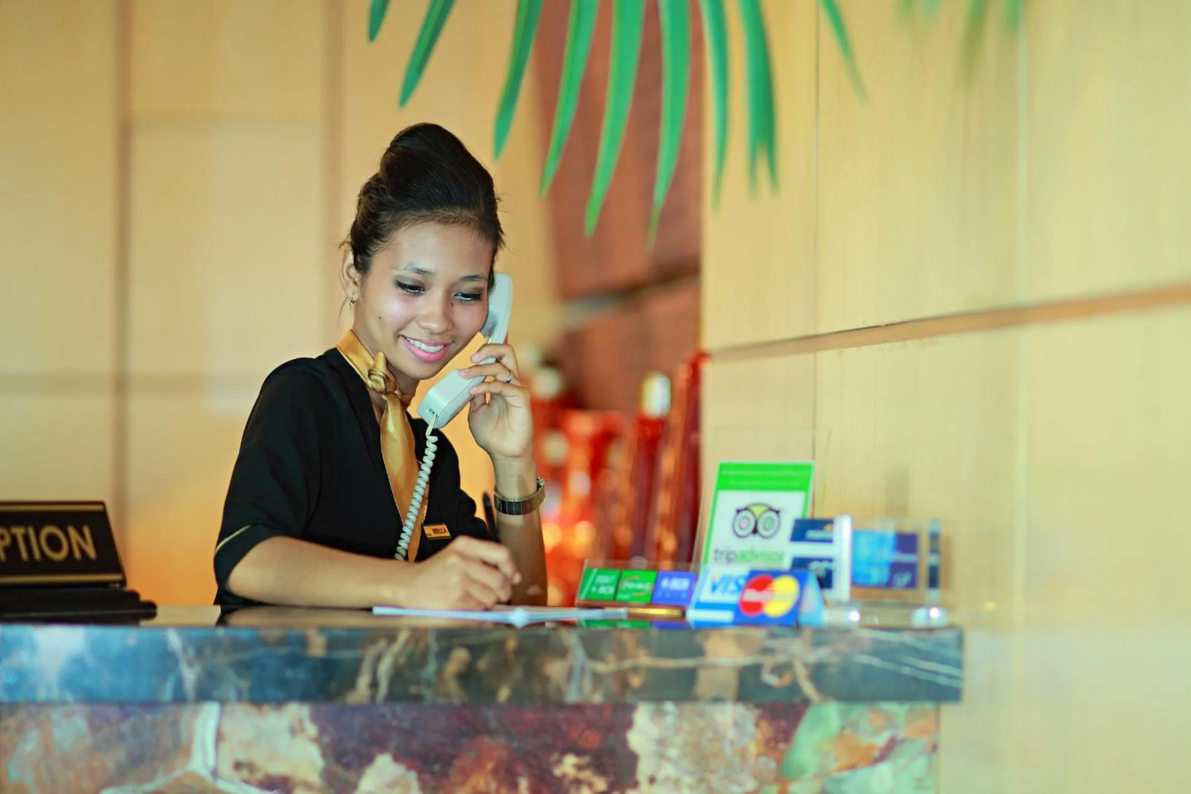 Lobby or reception in Rocky Plaza Hotel Padang