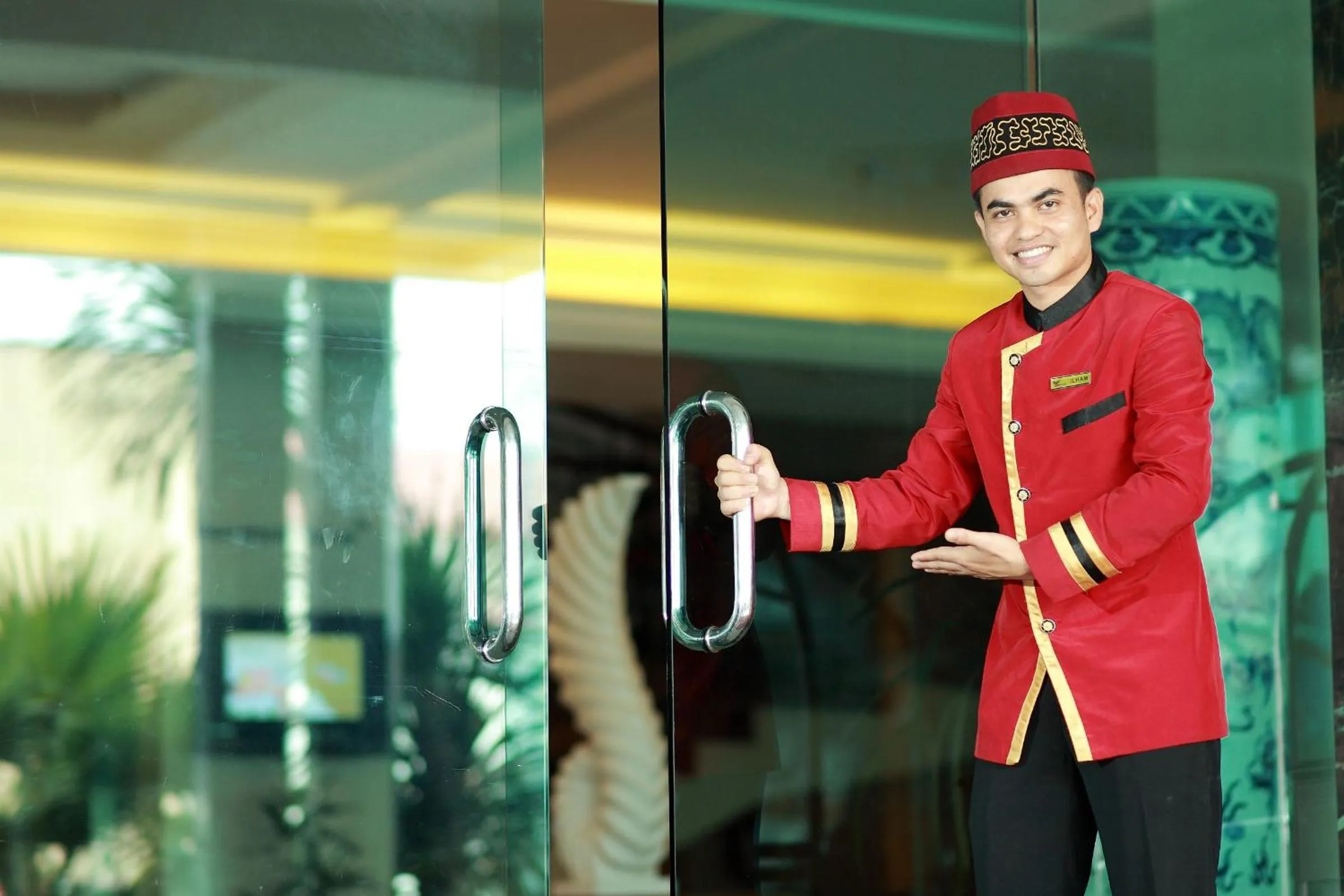 Staff in Rocky Plaza Hotel Padang