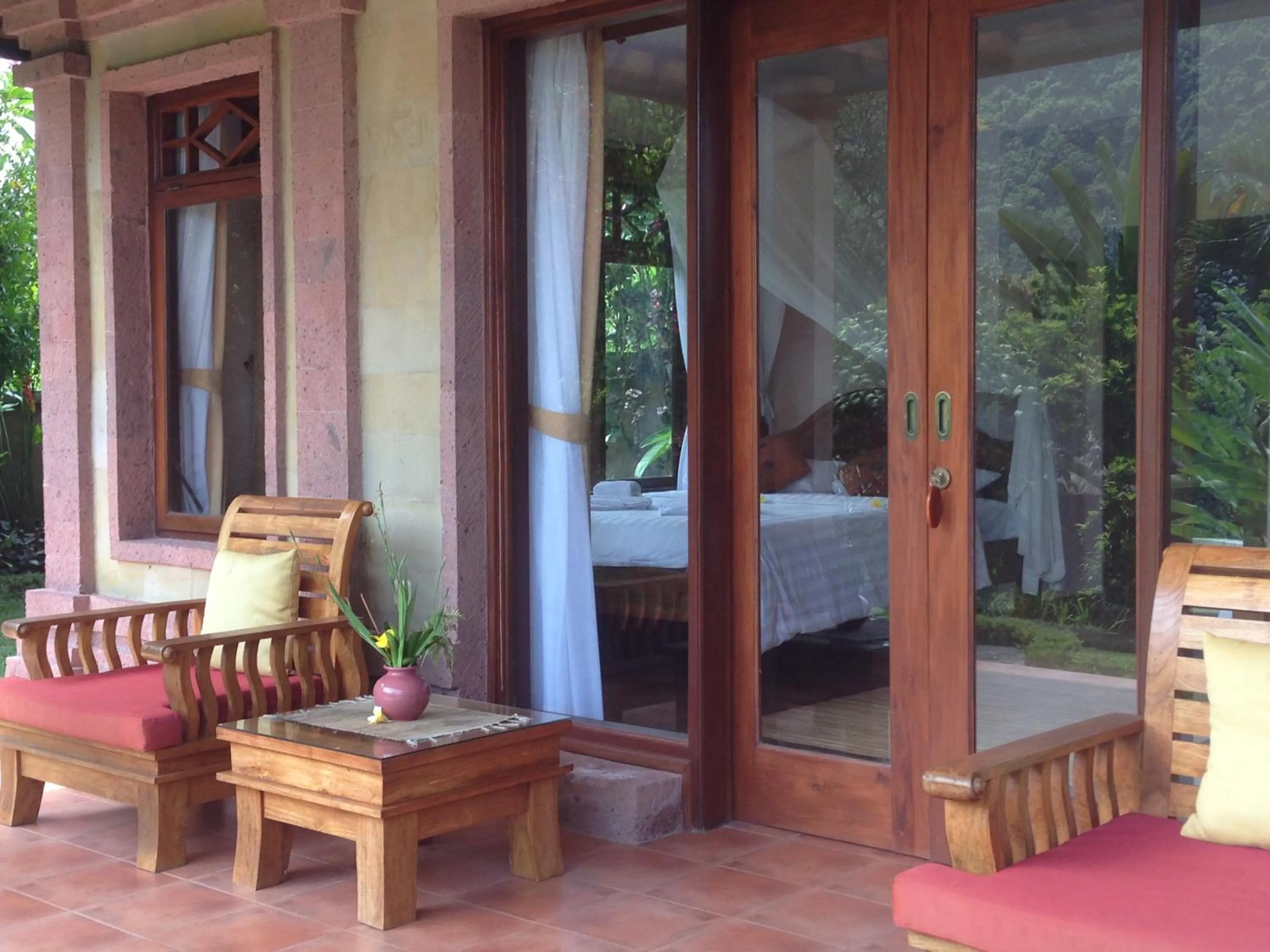 Balcony/Terrace, Bed in Nirarta Center For Living Awareness