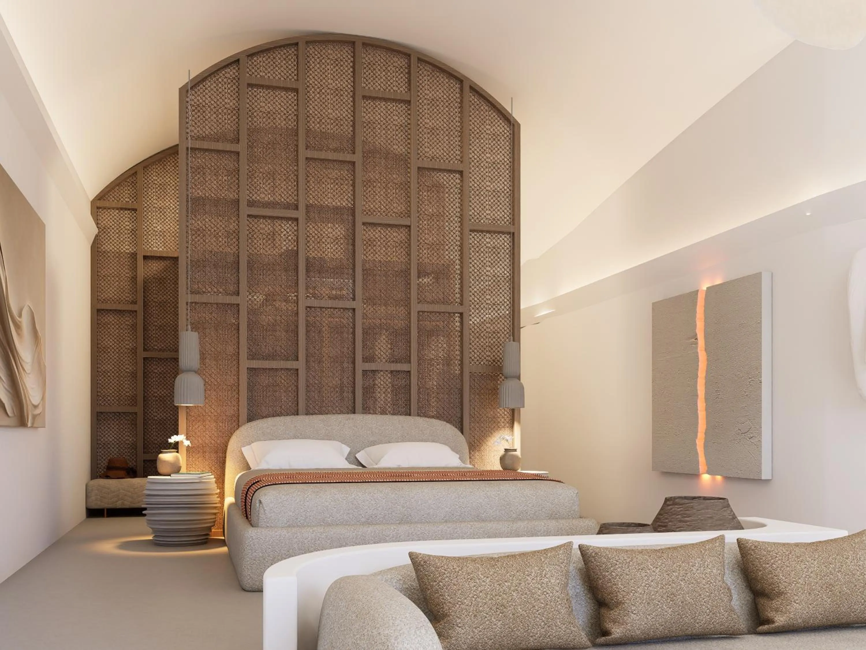 Bed in Grace Hotel, Auberge Collection