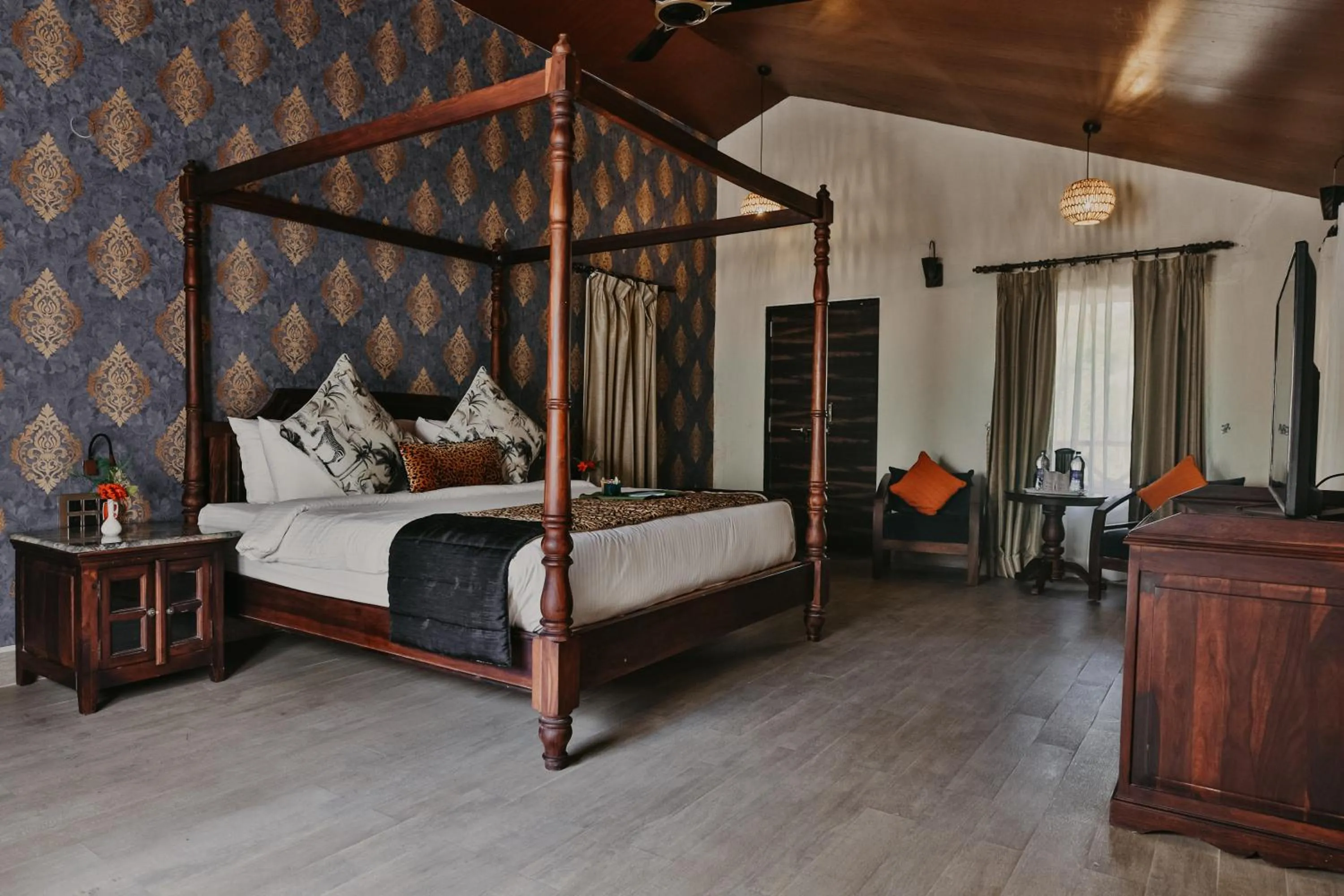 Bedroom, Bed in Gir Lion Safari Camp by Trulyy, Sasan Gir