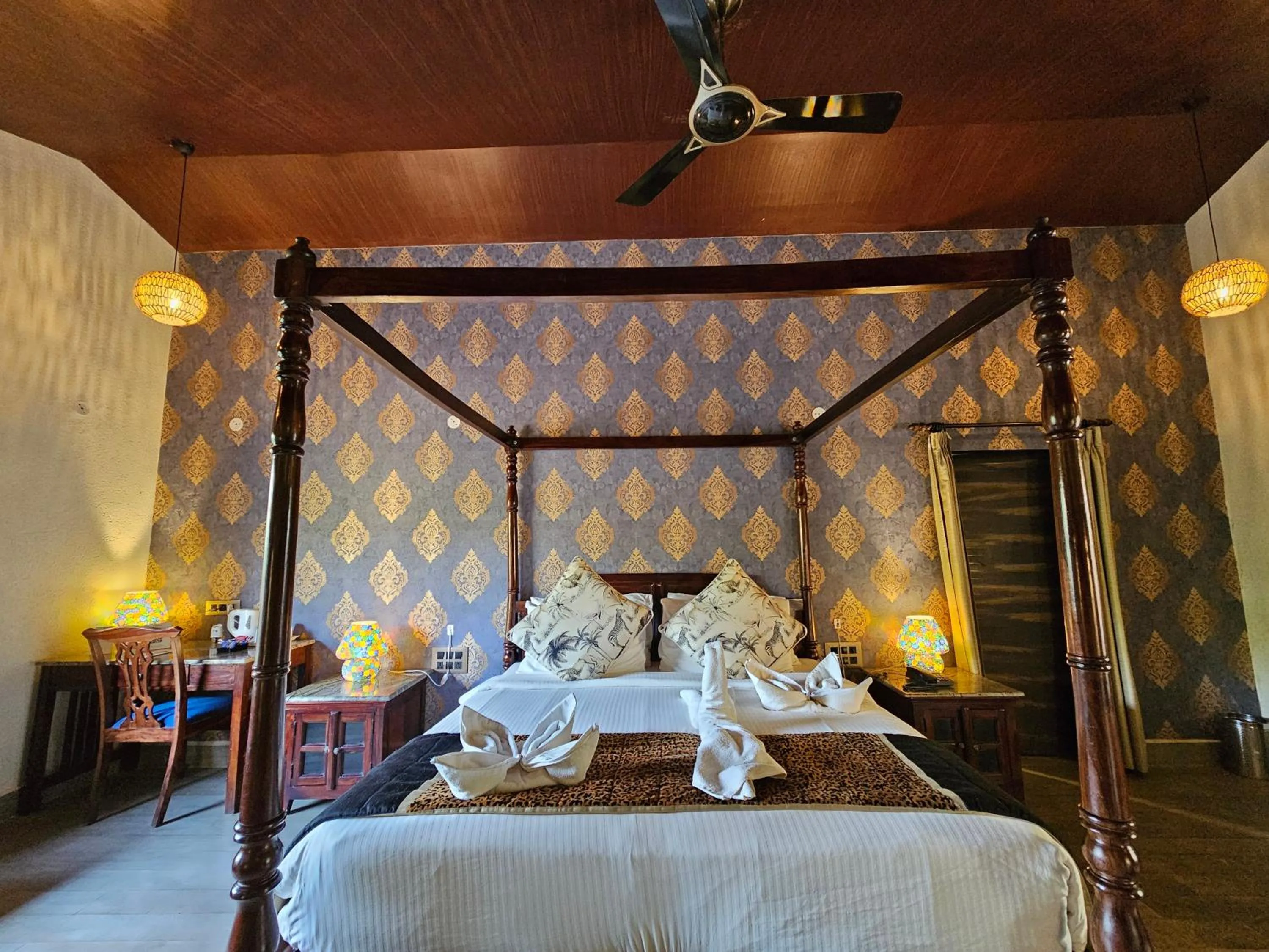 Bed in Gir Lion Safari Camp by Trulyy, Sasan Gir