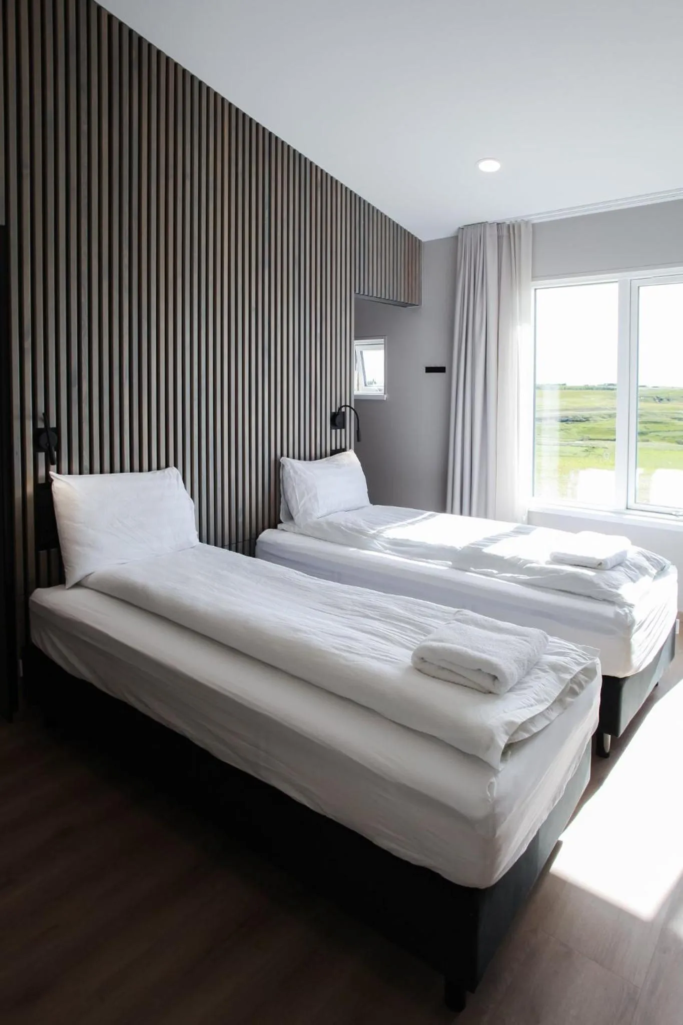 Photo of the whole room, Bed in Hestheimar