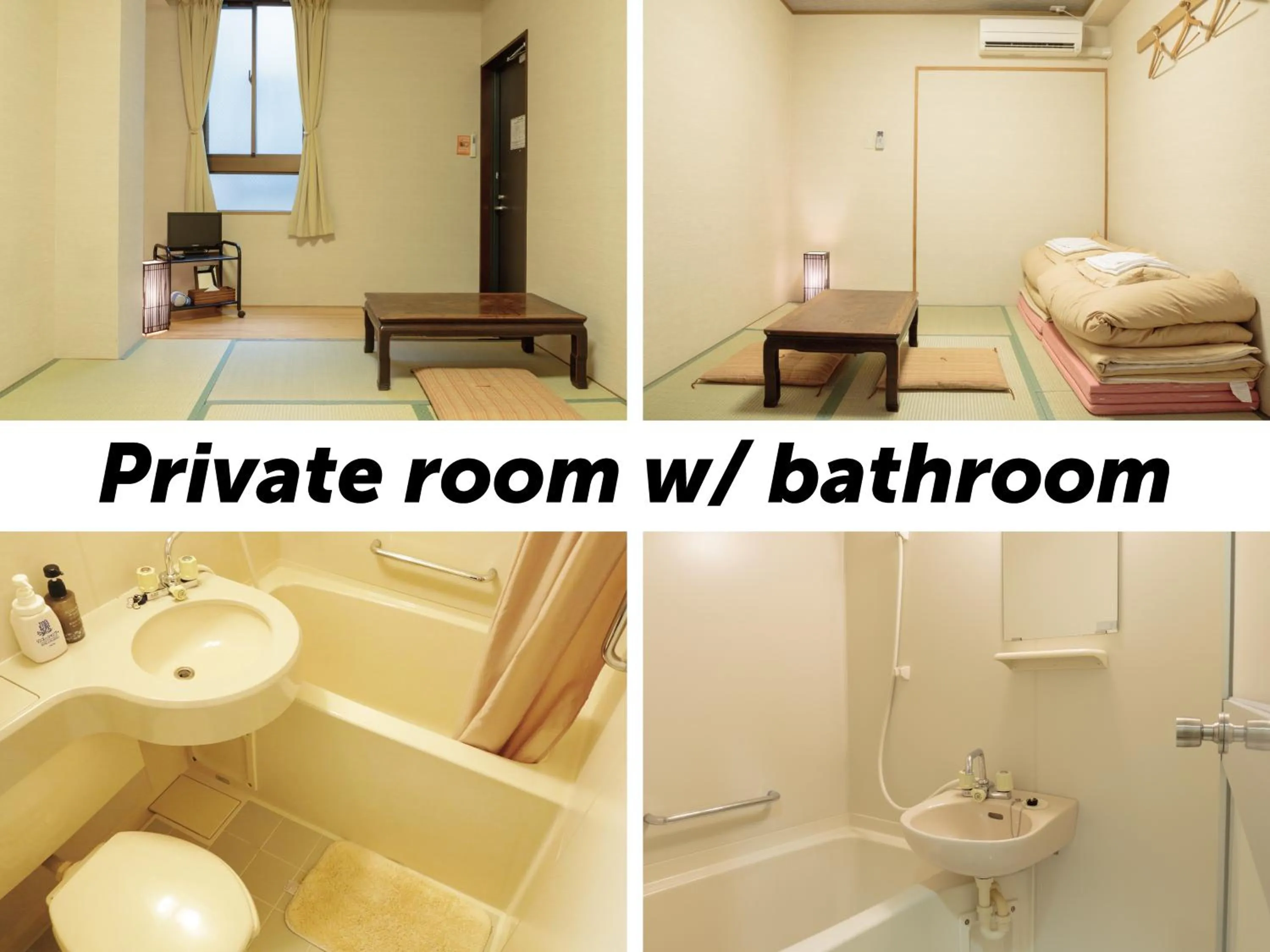 Photo of the whole room in Kyoto Hana Hostel