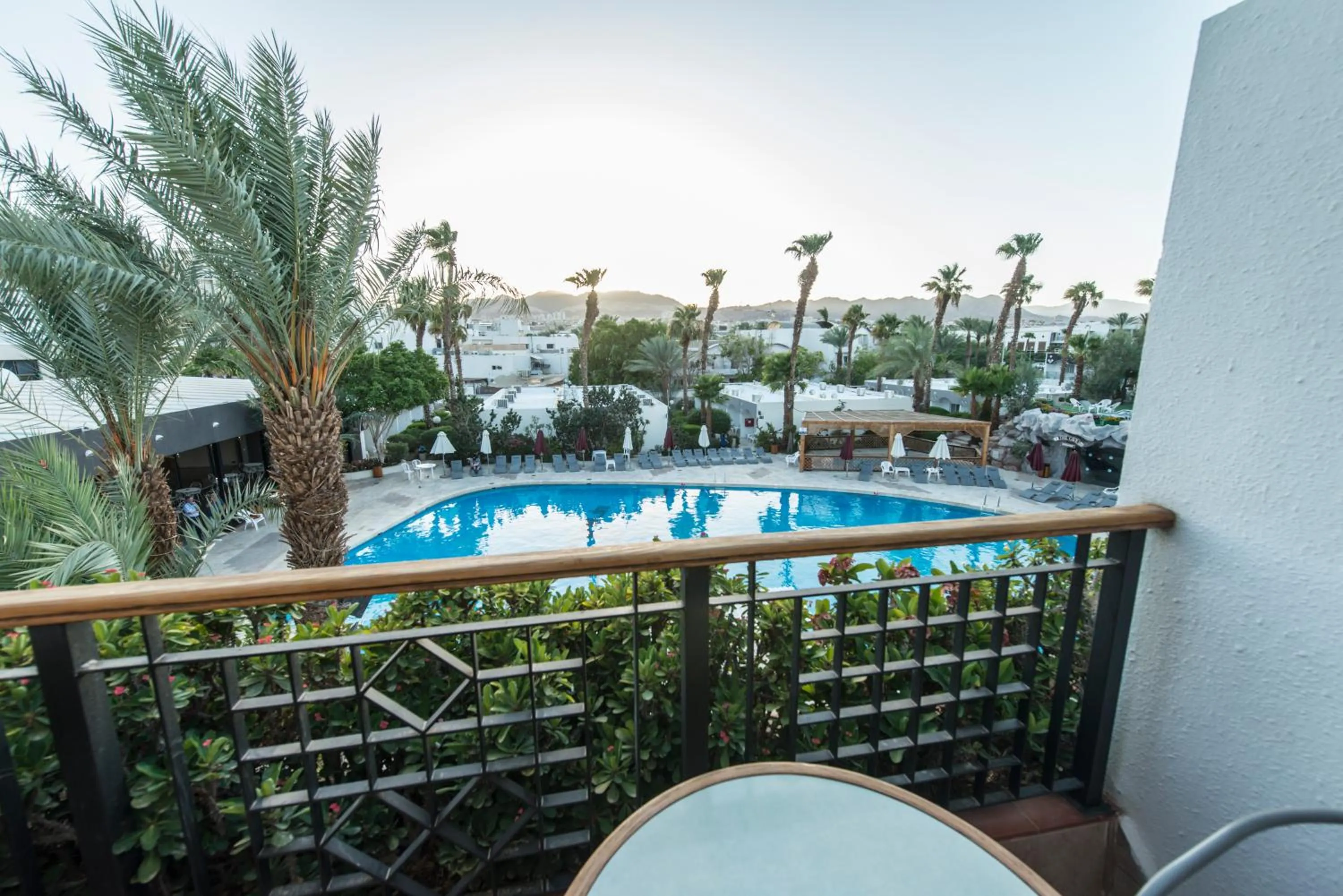 Pool view in Americana Eilat Hotel