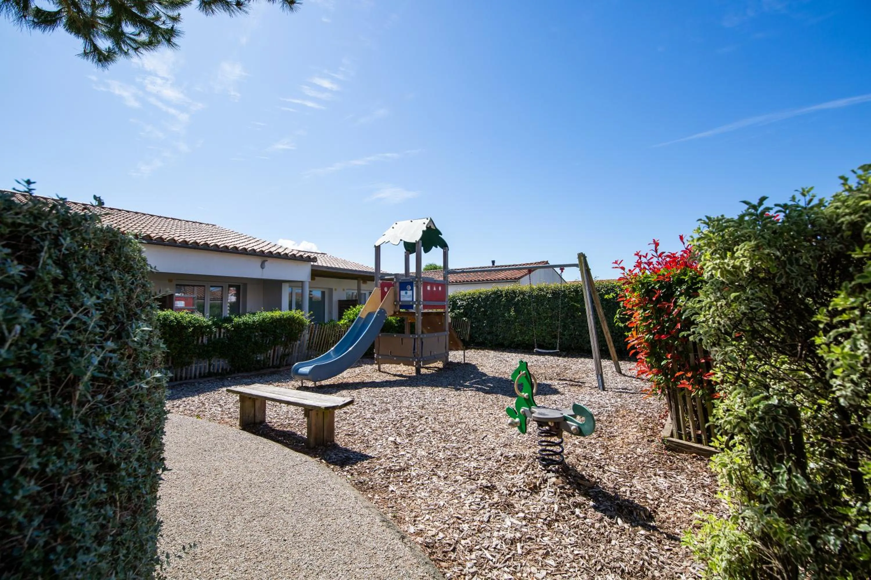 Children play ground in Hôtel de Ré, "The Originals Résidence"