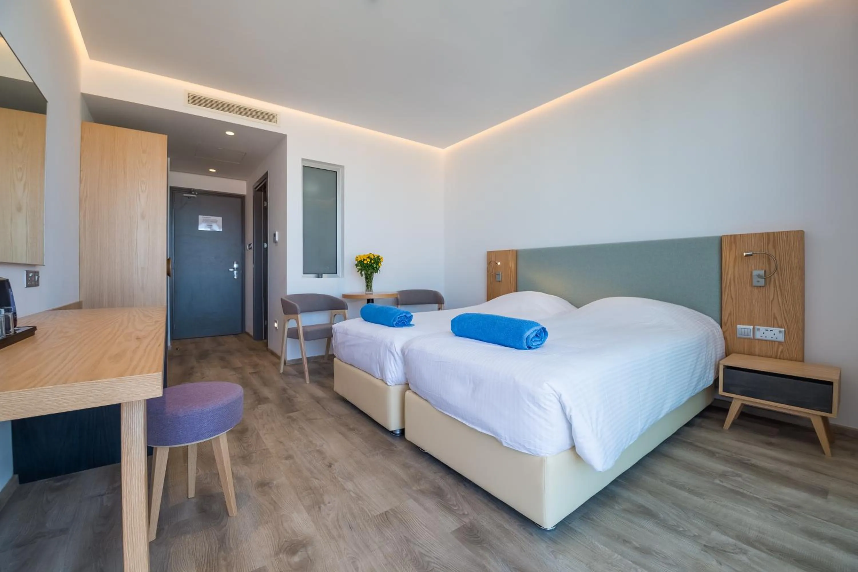 Bedroom, Bed in Protaras Plaza Hotel