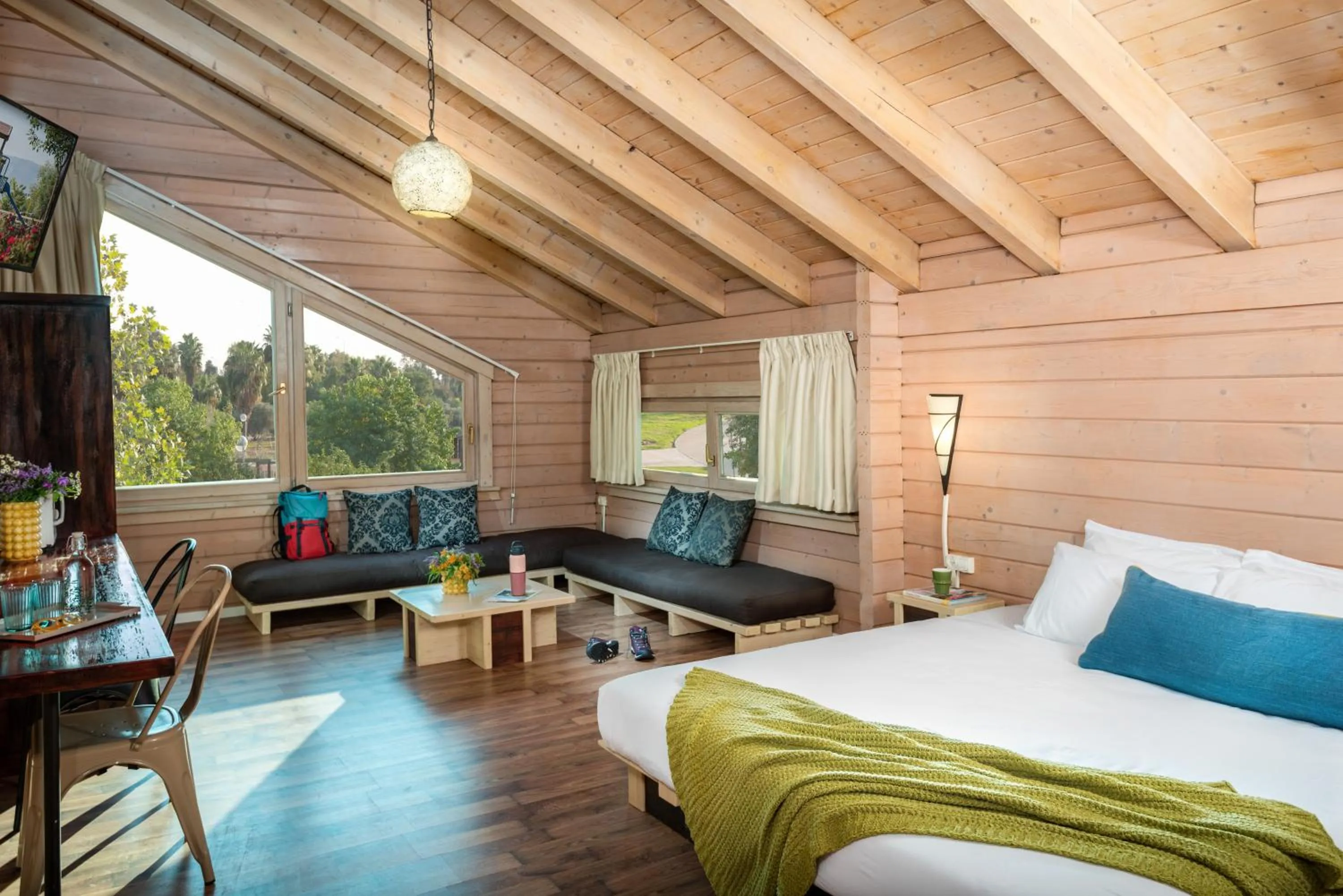 Photo of the whole room, Bed in The Village- Jordan Riverside Travel Hotel