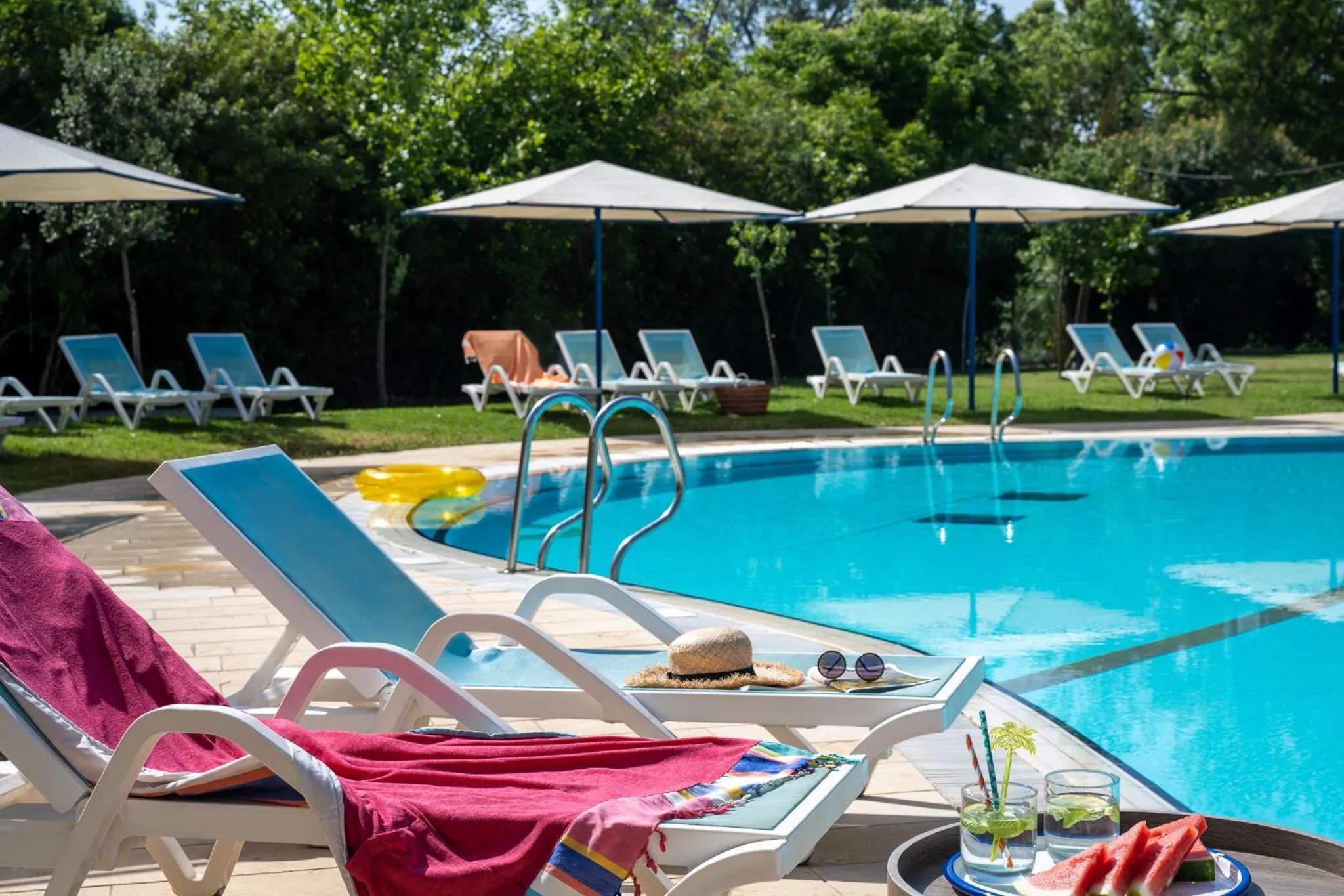 Pool view in The Village- Jordan Riverside Travel Hotel