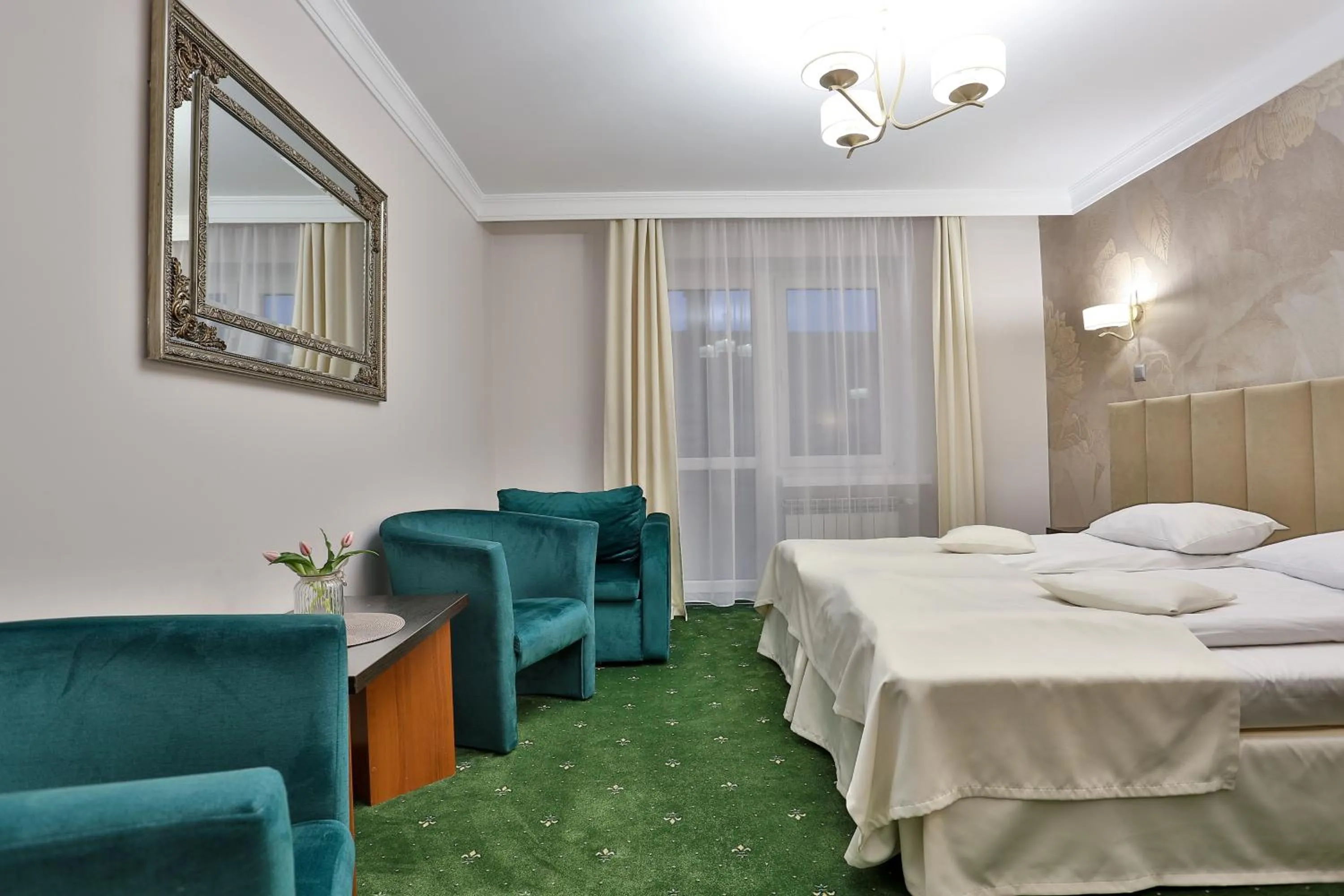 Bed in Hotel Wiosna
