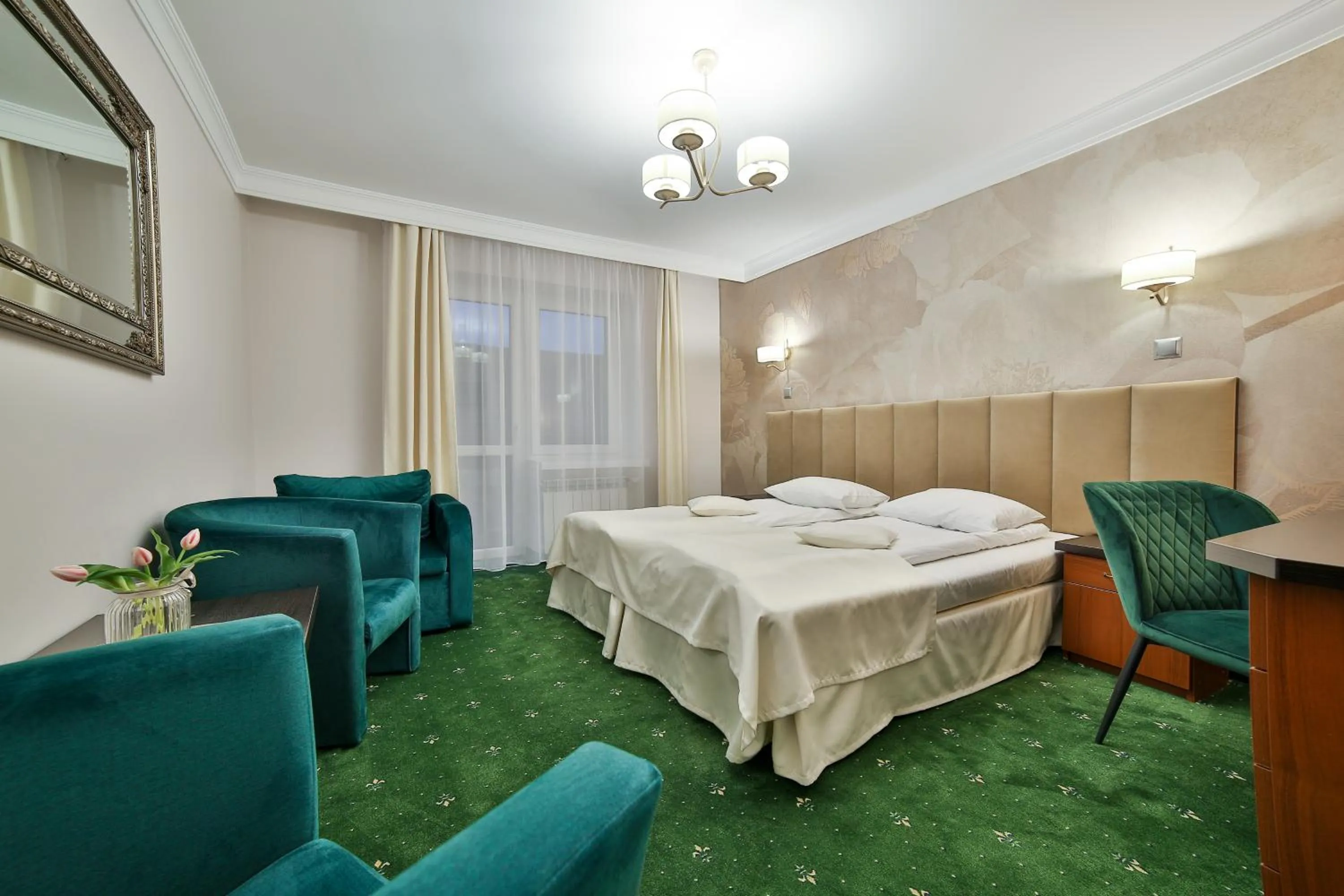 Bed in Hotel Wiosna