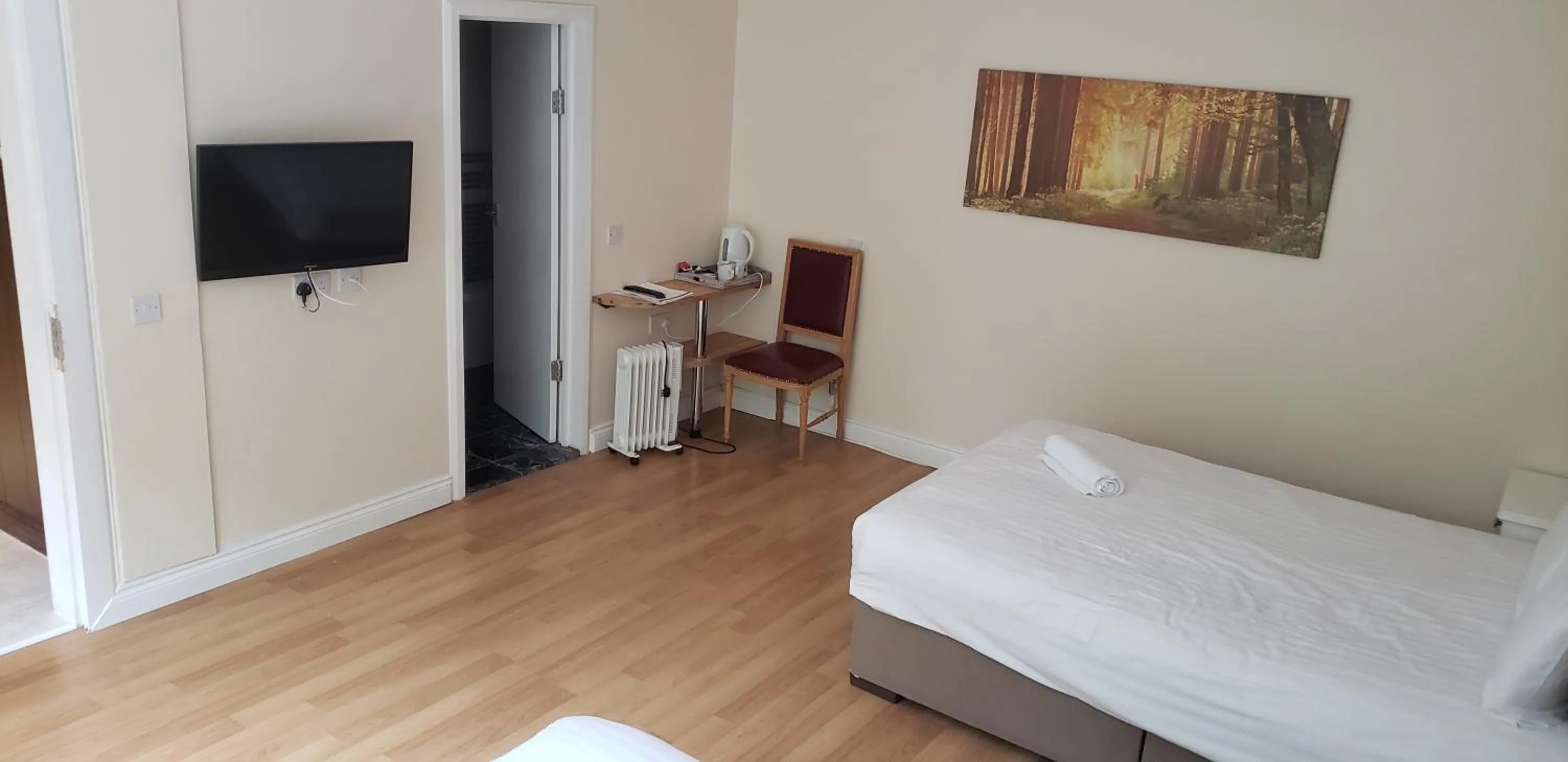 TV and multimedia, Bed in Stansted Airport Lodge