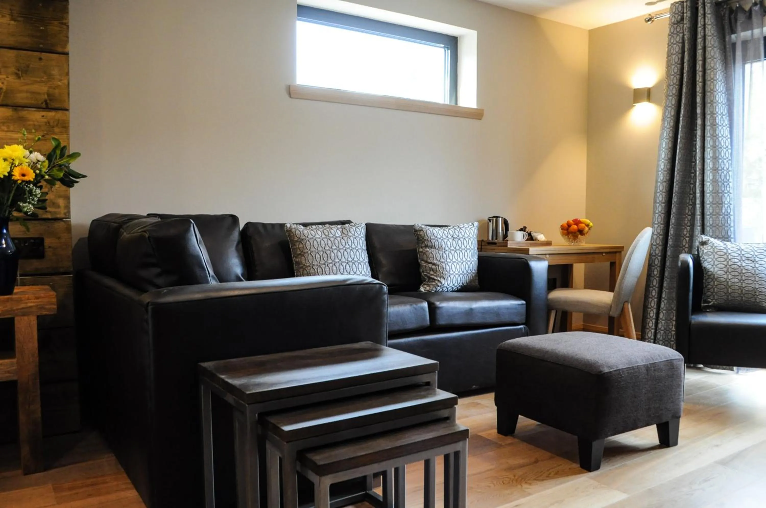 Seating area in The Corran