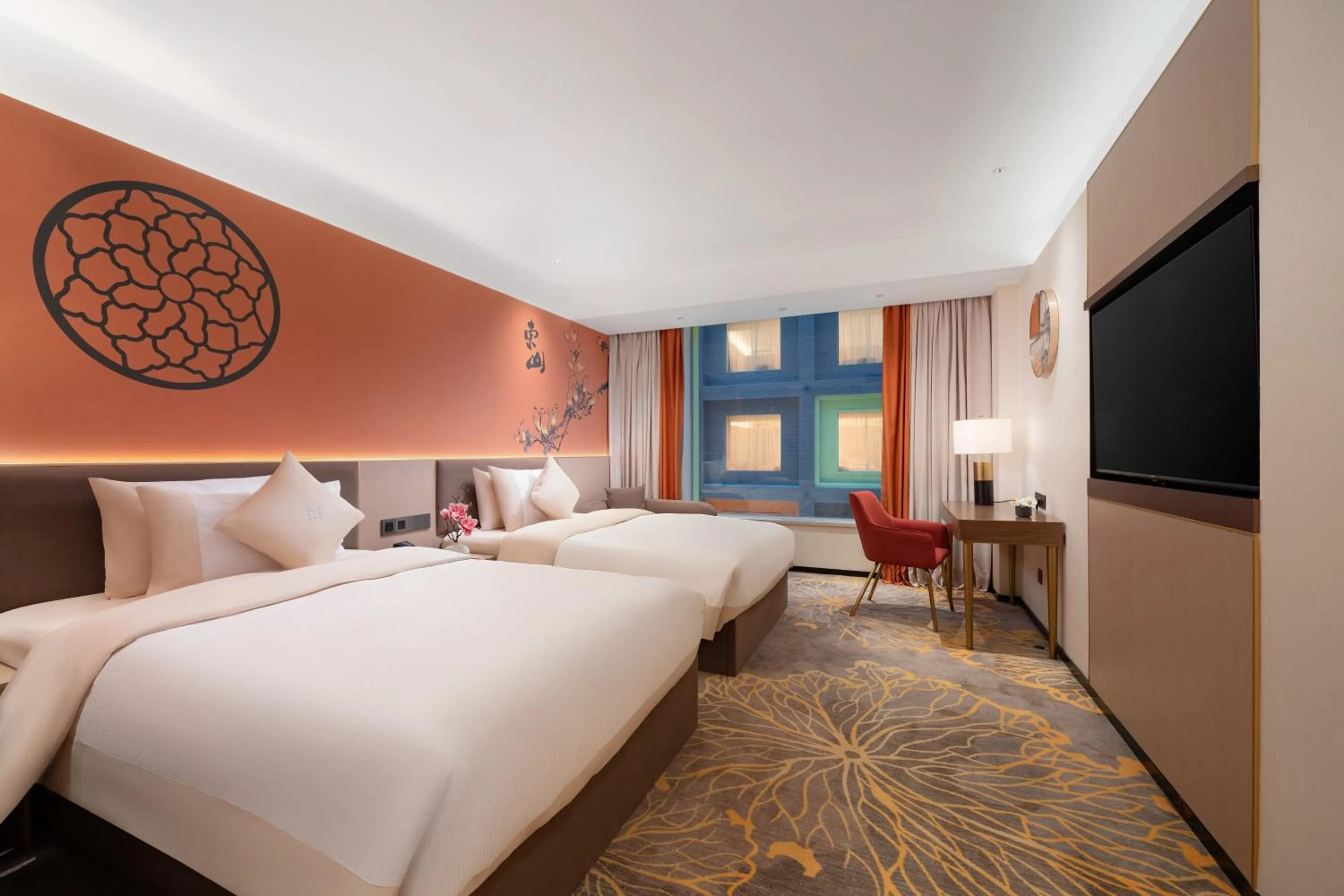 Bed in Guangzhou Wogo Yuanbao Hotel-Zhujiang New Town