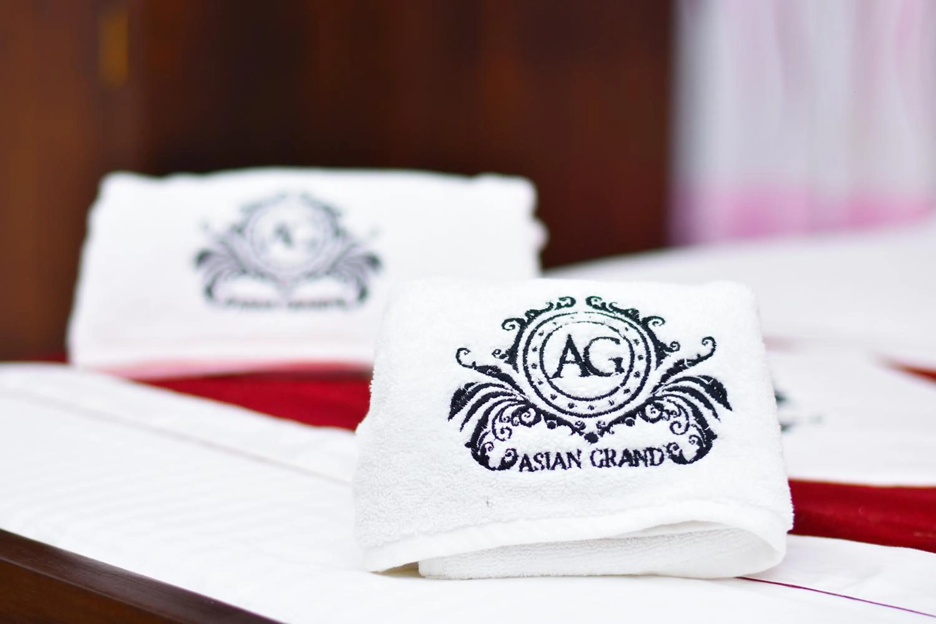 Decorative detail, Bed in Asian Grand Hotel