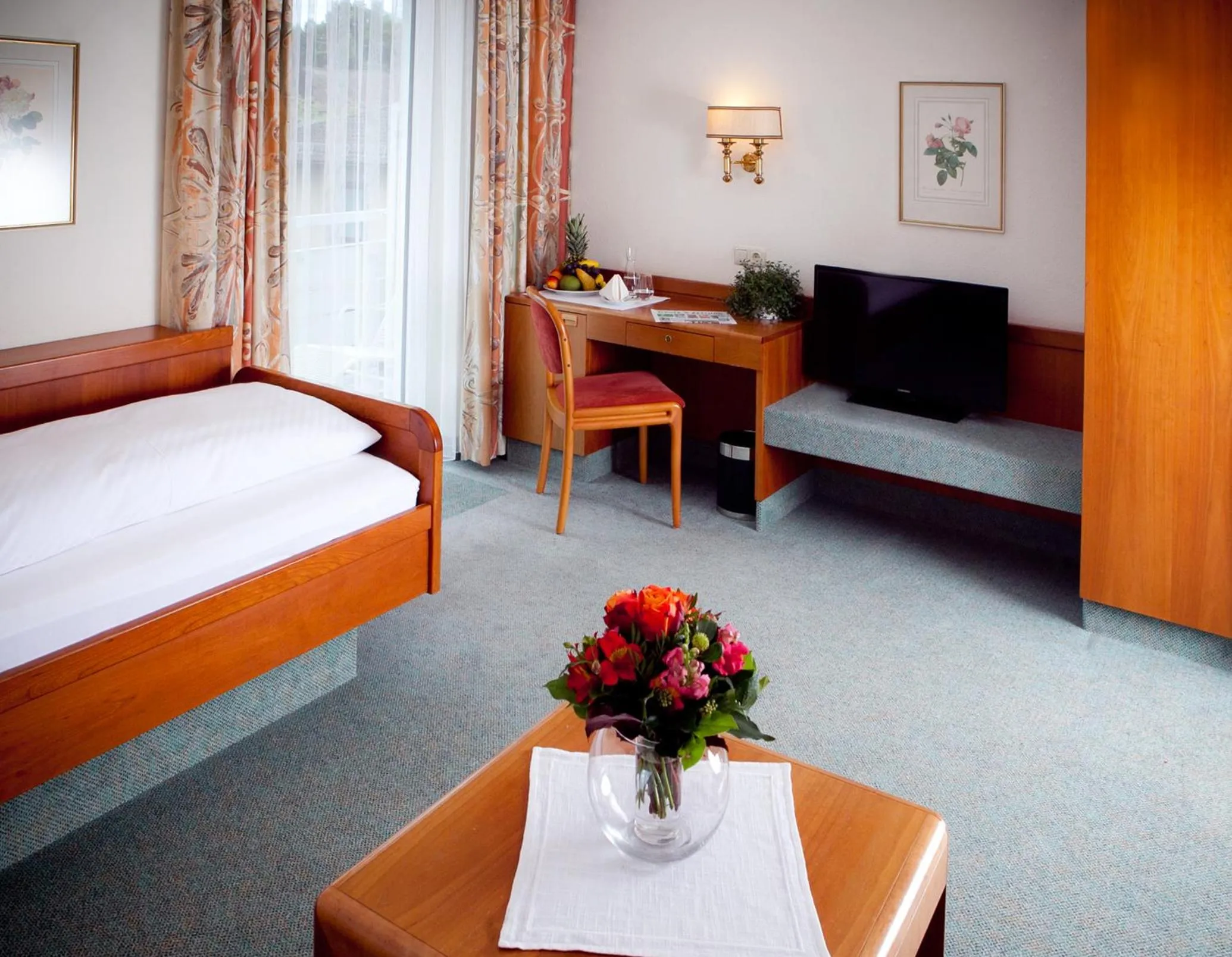 Decorative detail, Bed in Kurhotel Roswitha