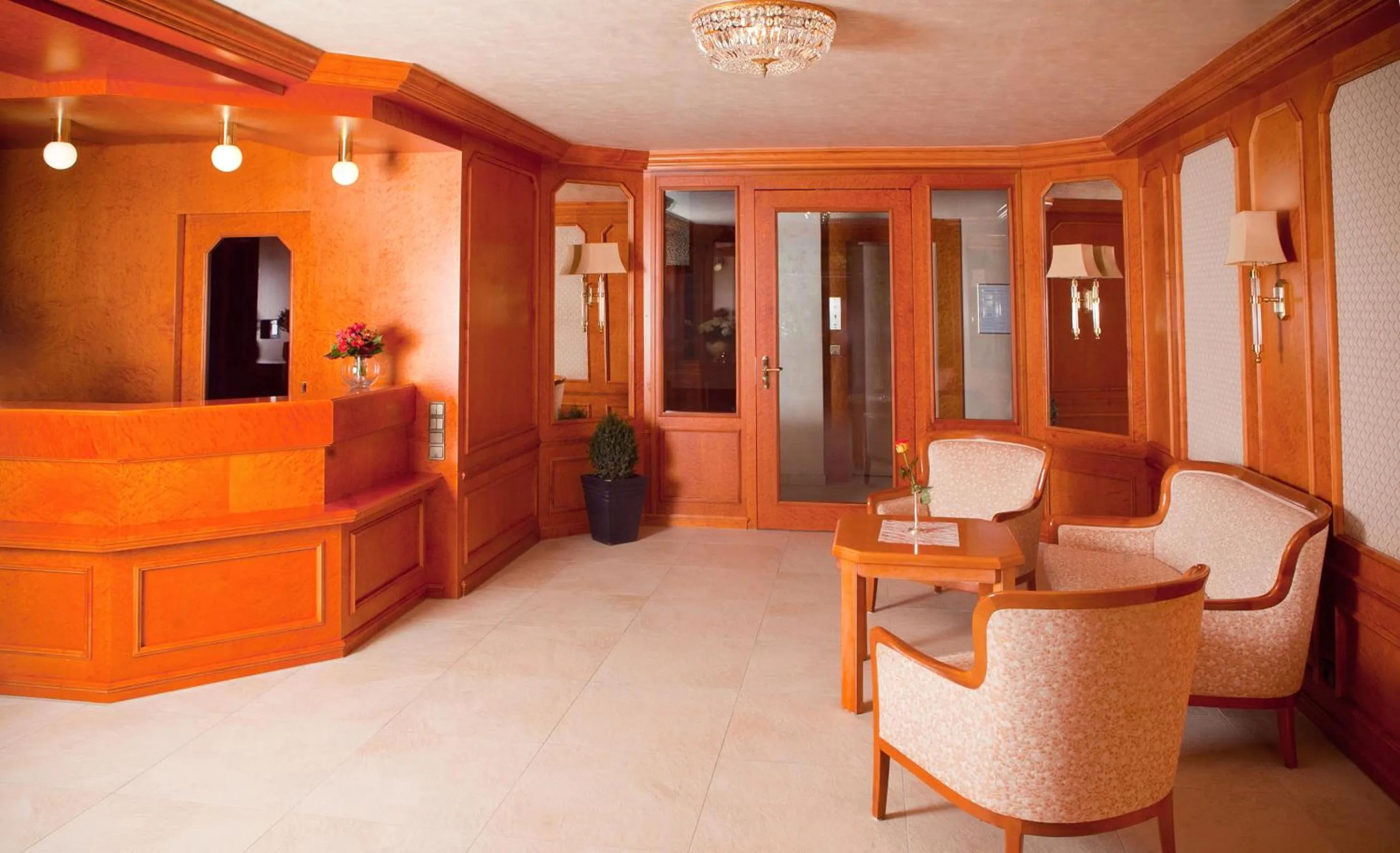 Lobby or reception in Kurhotel Roswitha