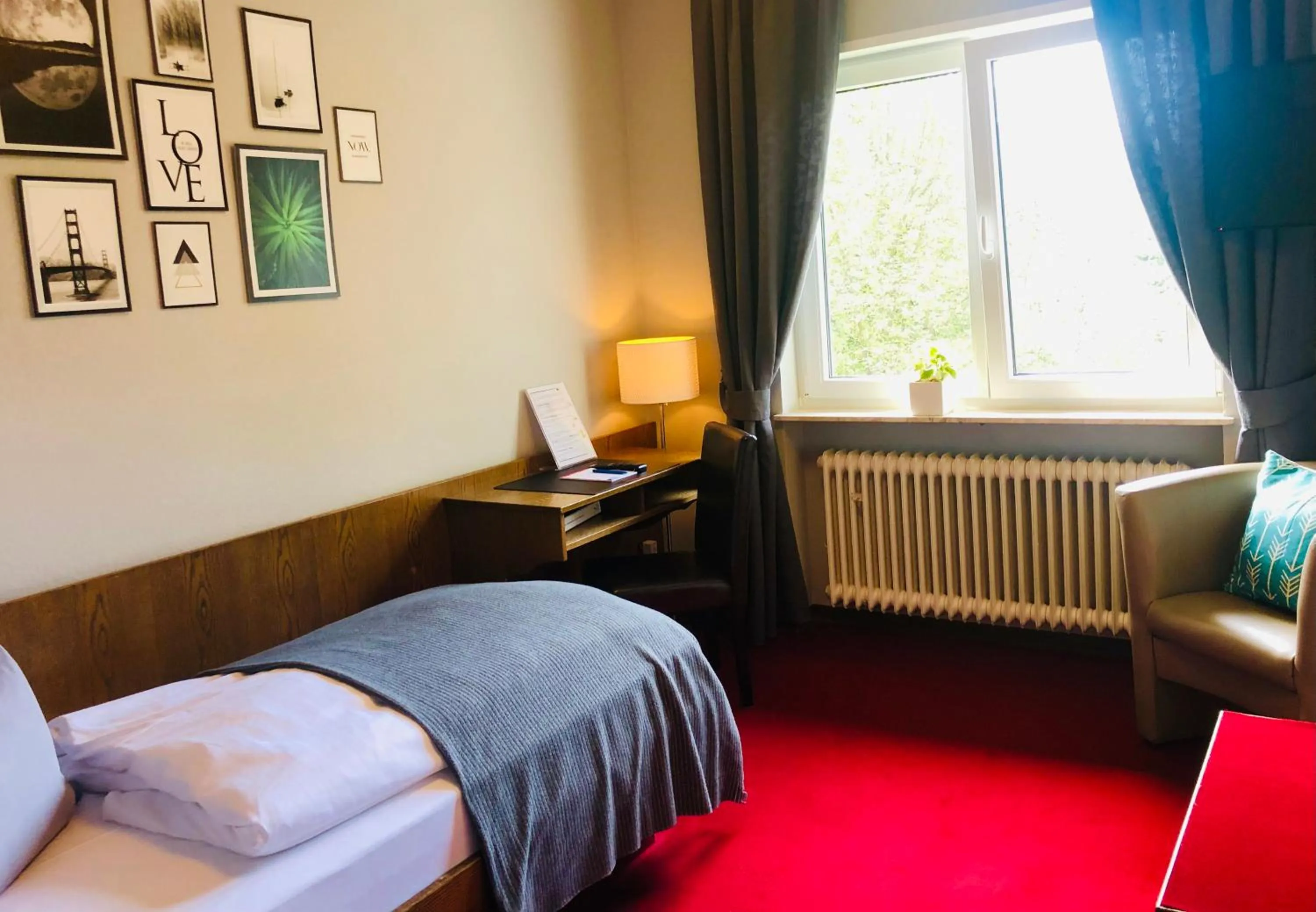 Bed in Hotel-Restaurant Berghof