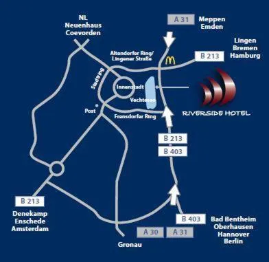 Property building in Riverside Hotel