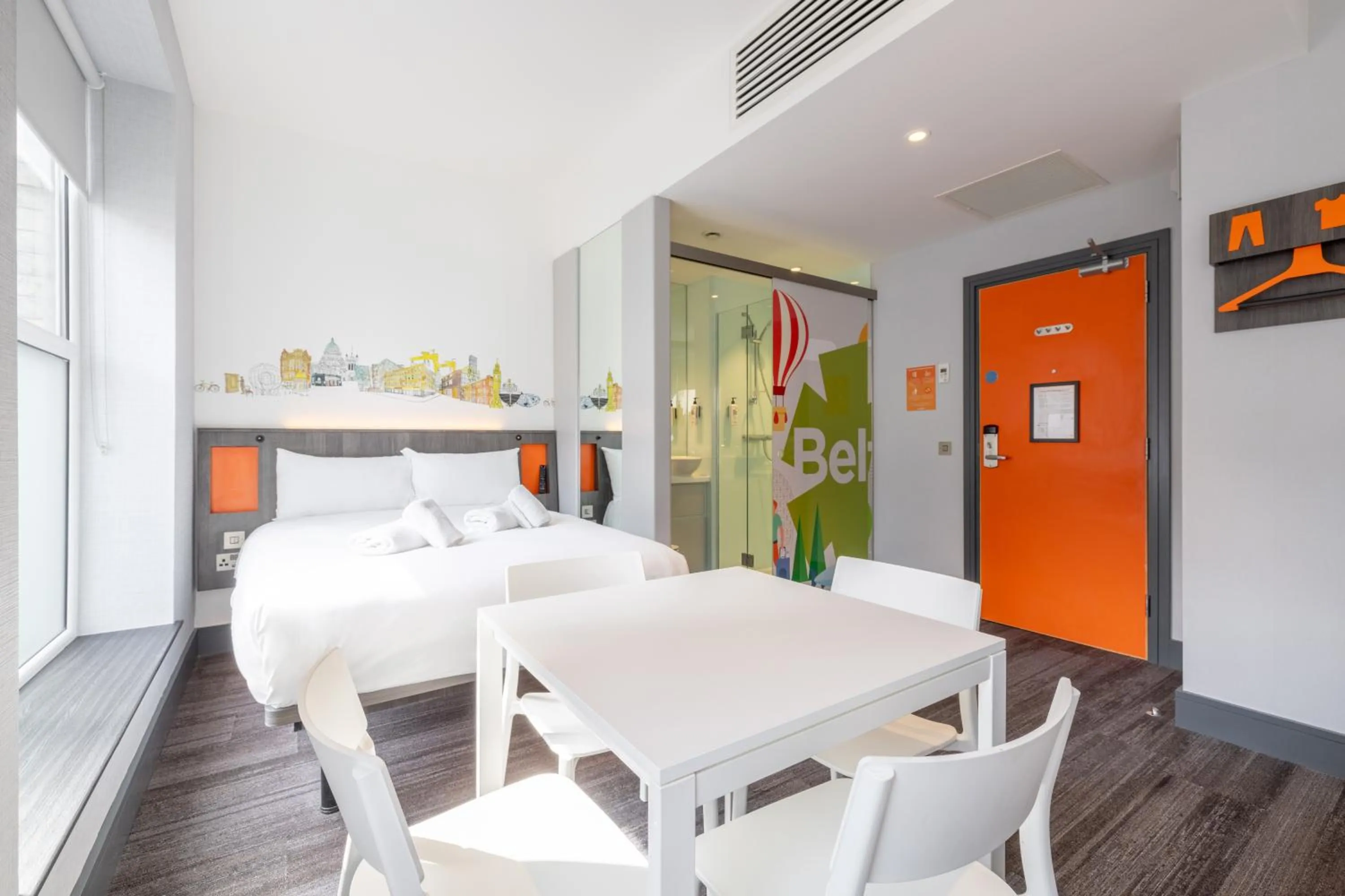furniture in easyHotel Belfast