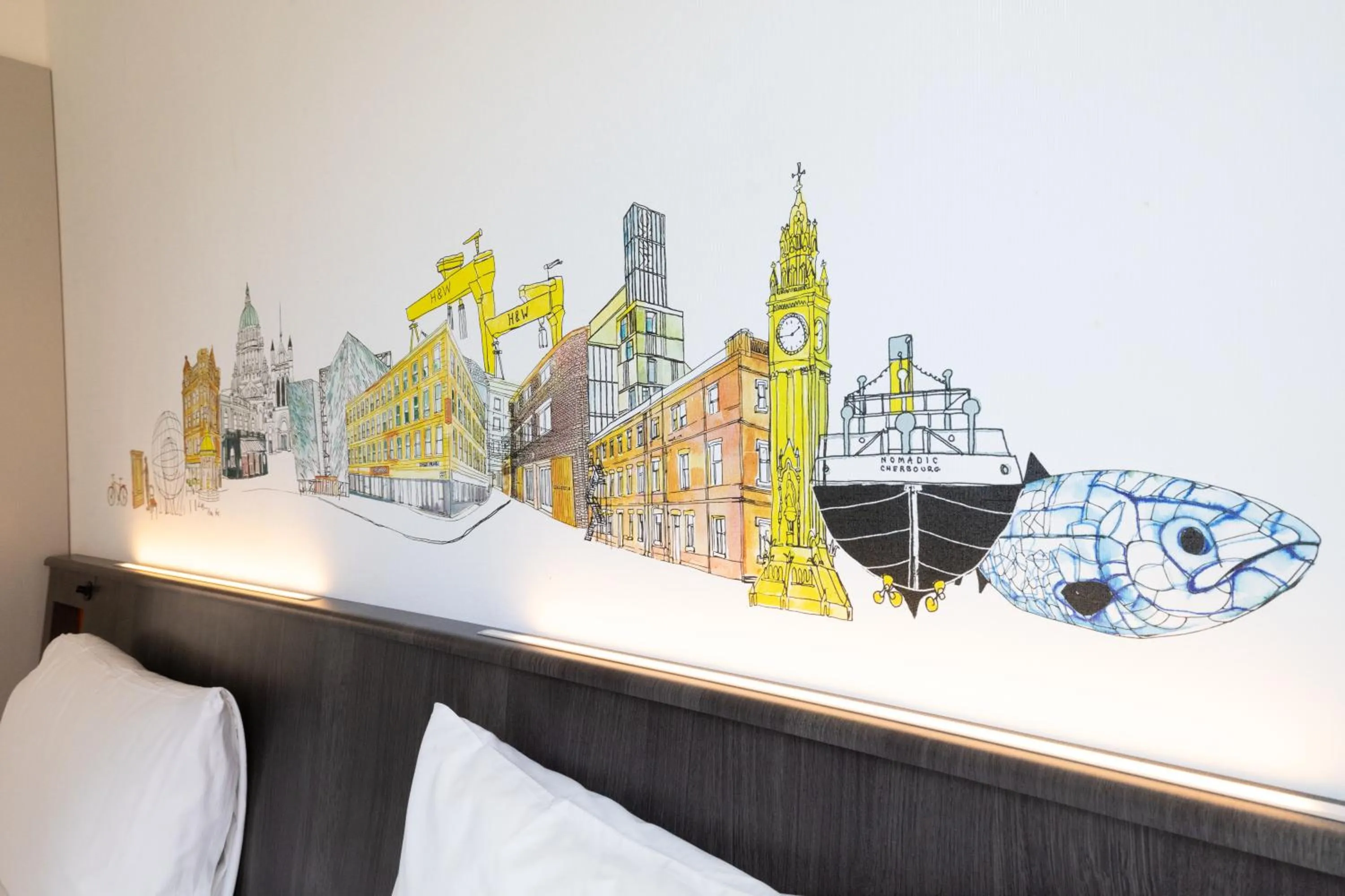 Bed in easyHotel Belfast