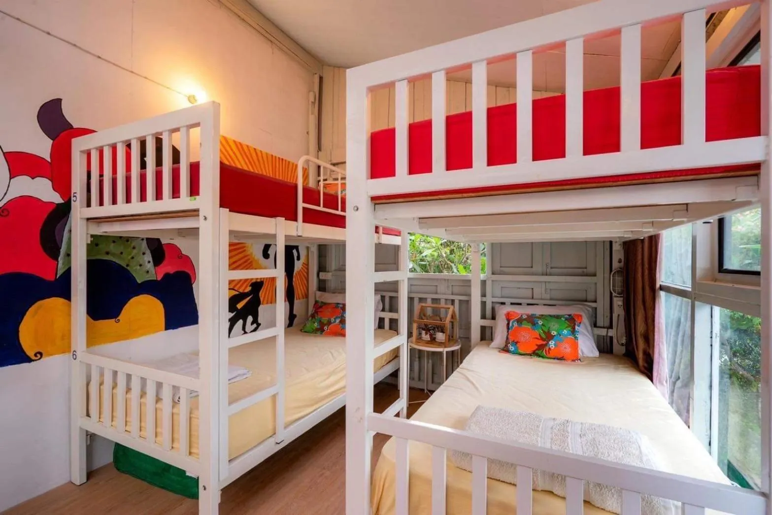 Bed in Secret garden pool villa