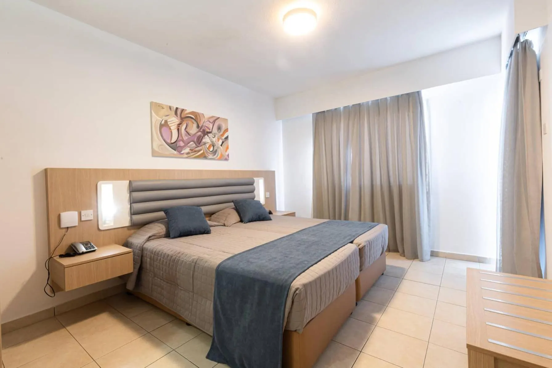 Bedroom, Bed in Vrissaki Hotel Apartments