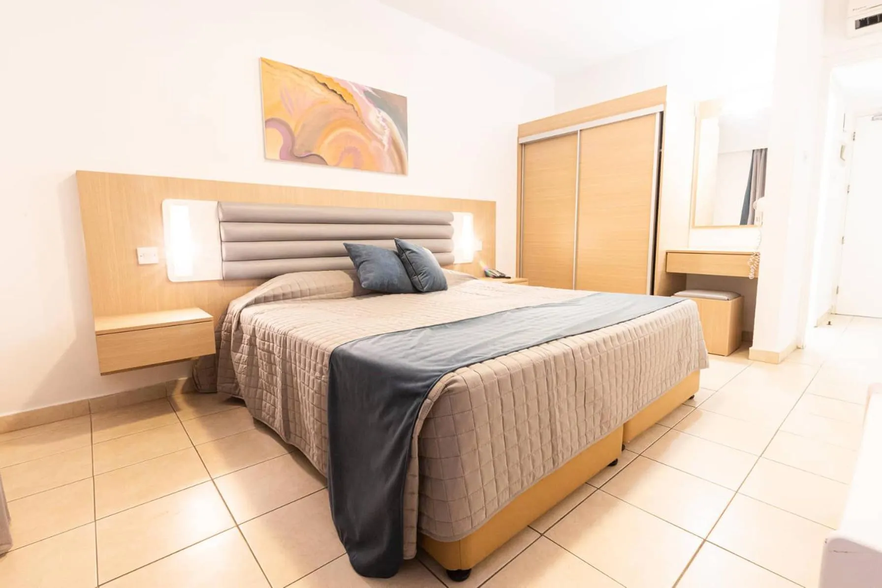 Bedroom, Bed in Vrissaki Hotel Apartments