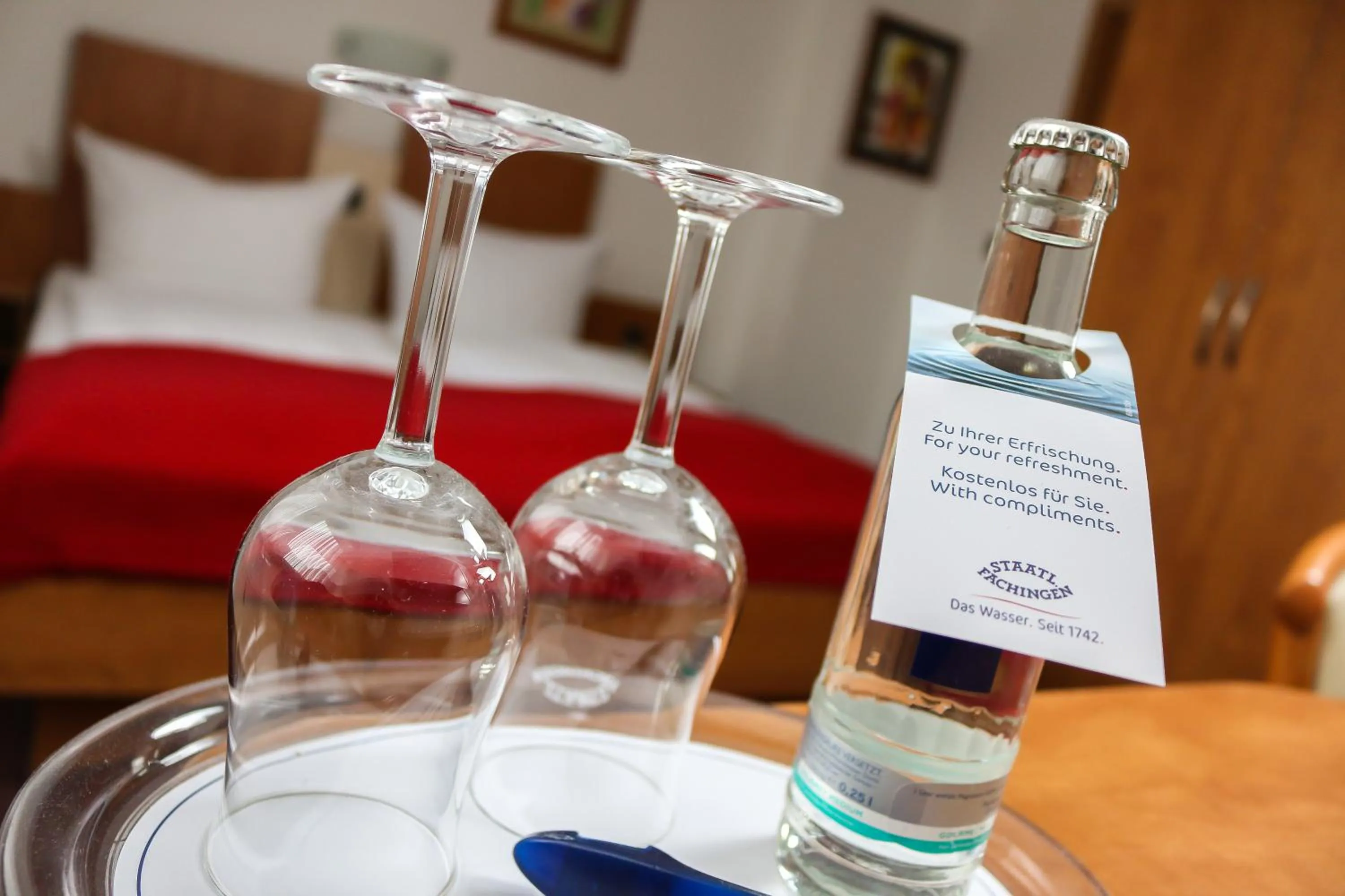 Bed in City Hotel Journal