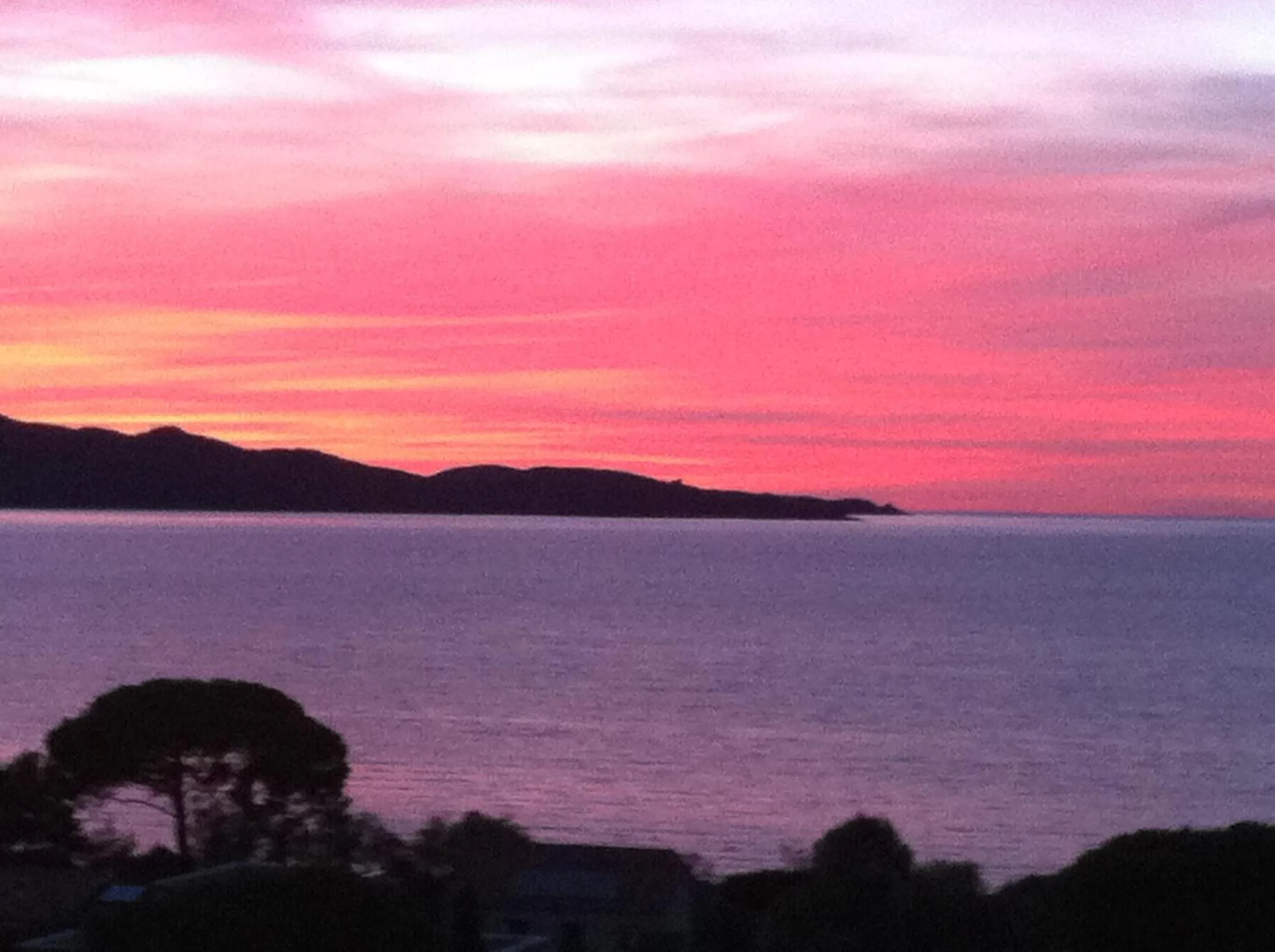 Sunset in Résidence Costa d'Oru