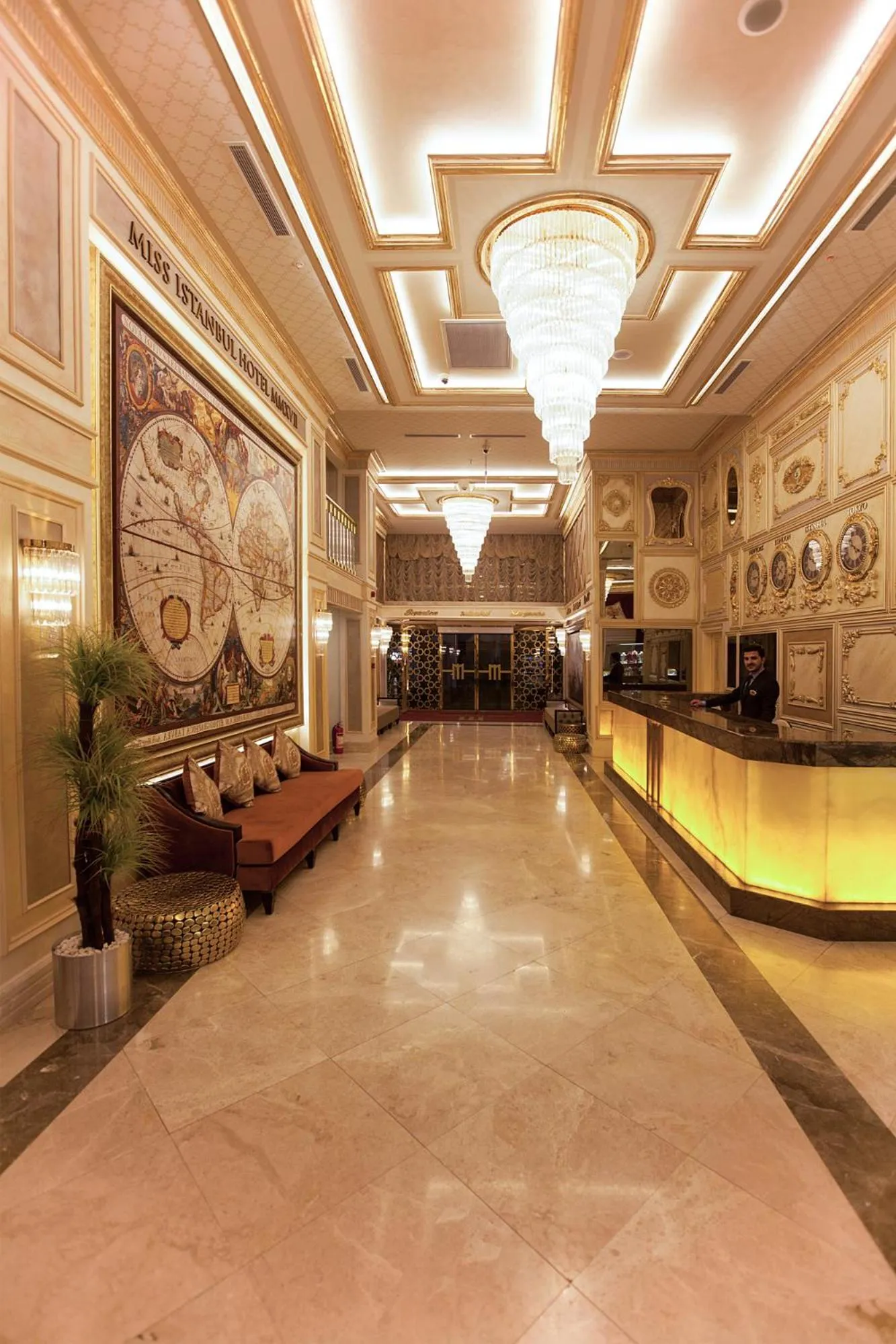 Lobby or reception in Miss Istanbul Hotel & SPA