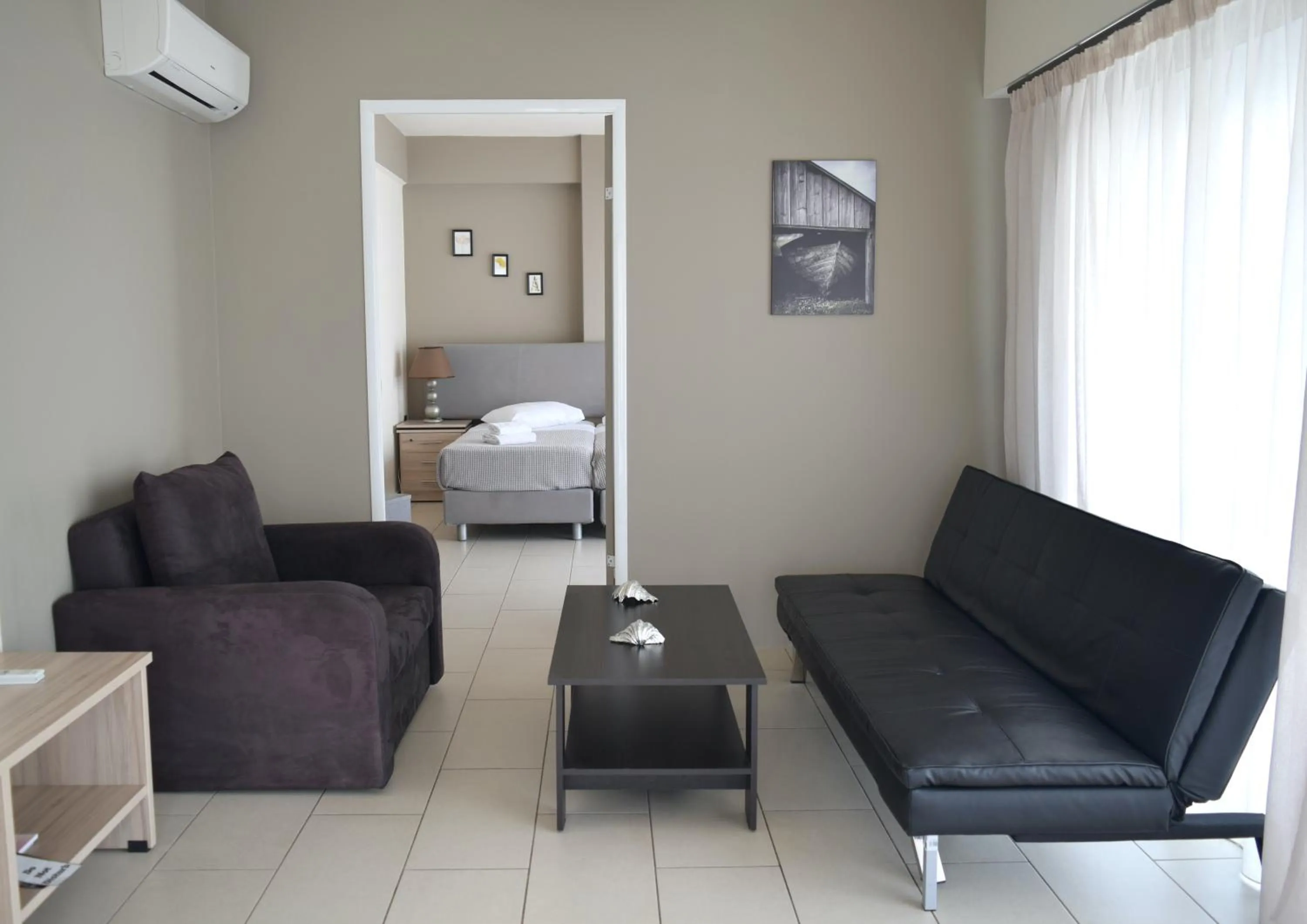 Seating area in Athenian Central Apartments