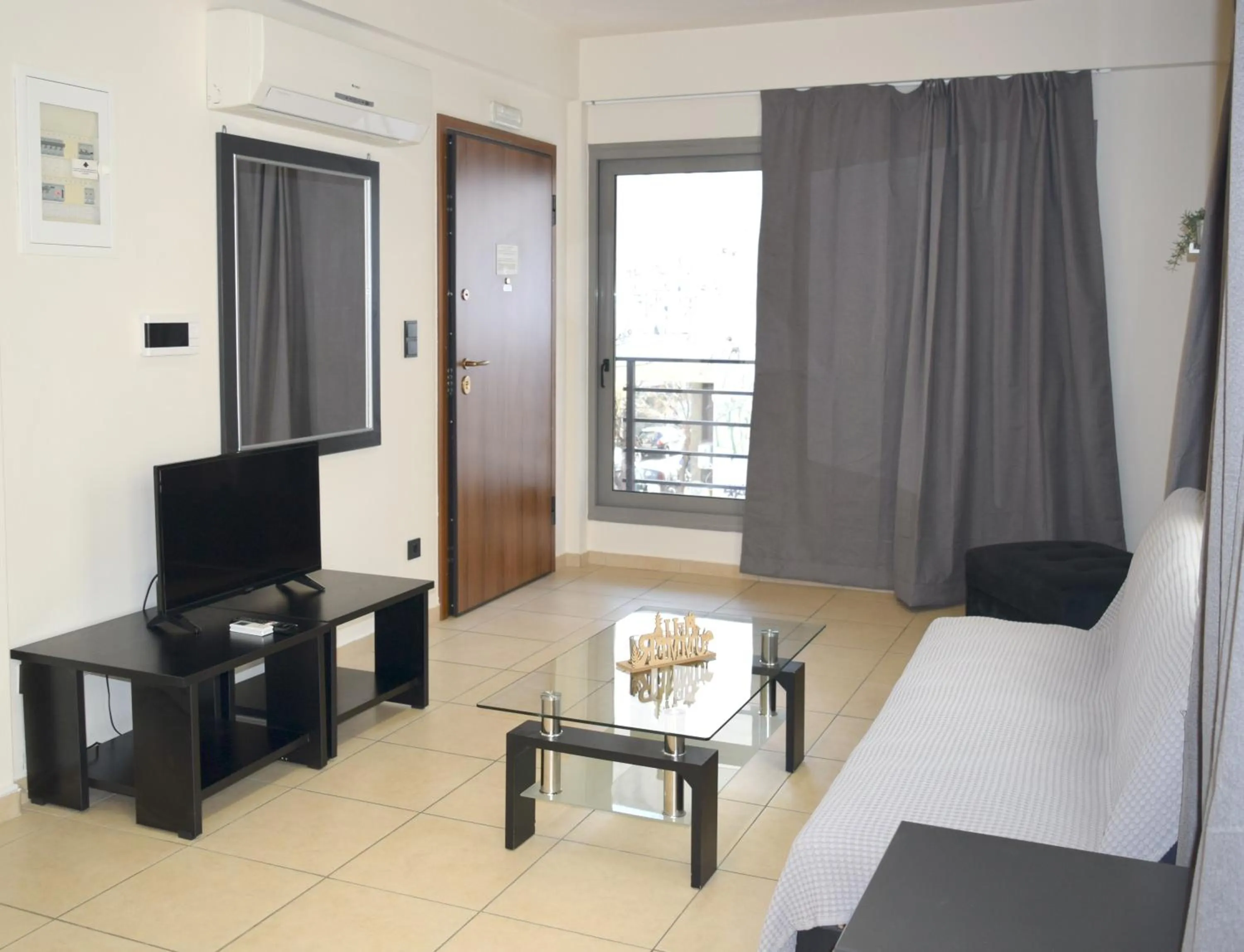 Seating area in Athenian Central Apartments