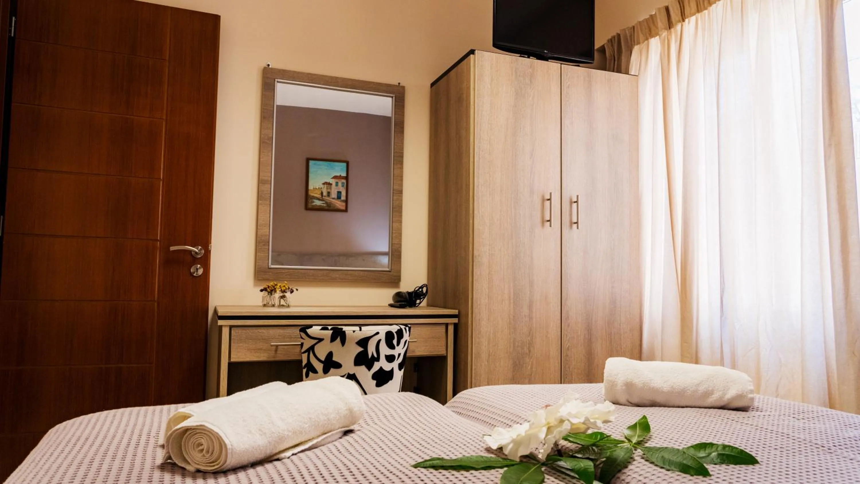 Bedroom in Athenian Central Apartments