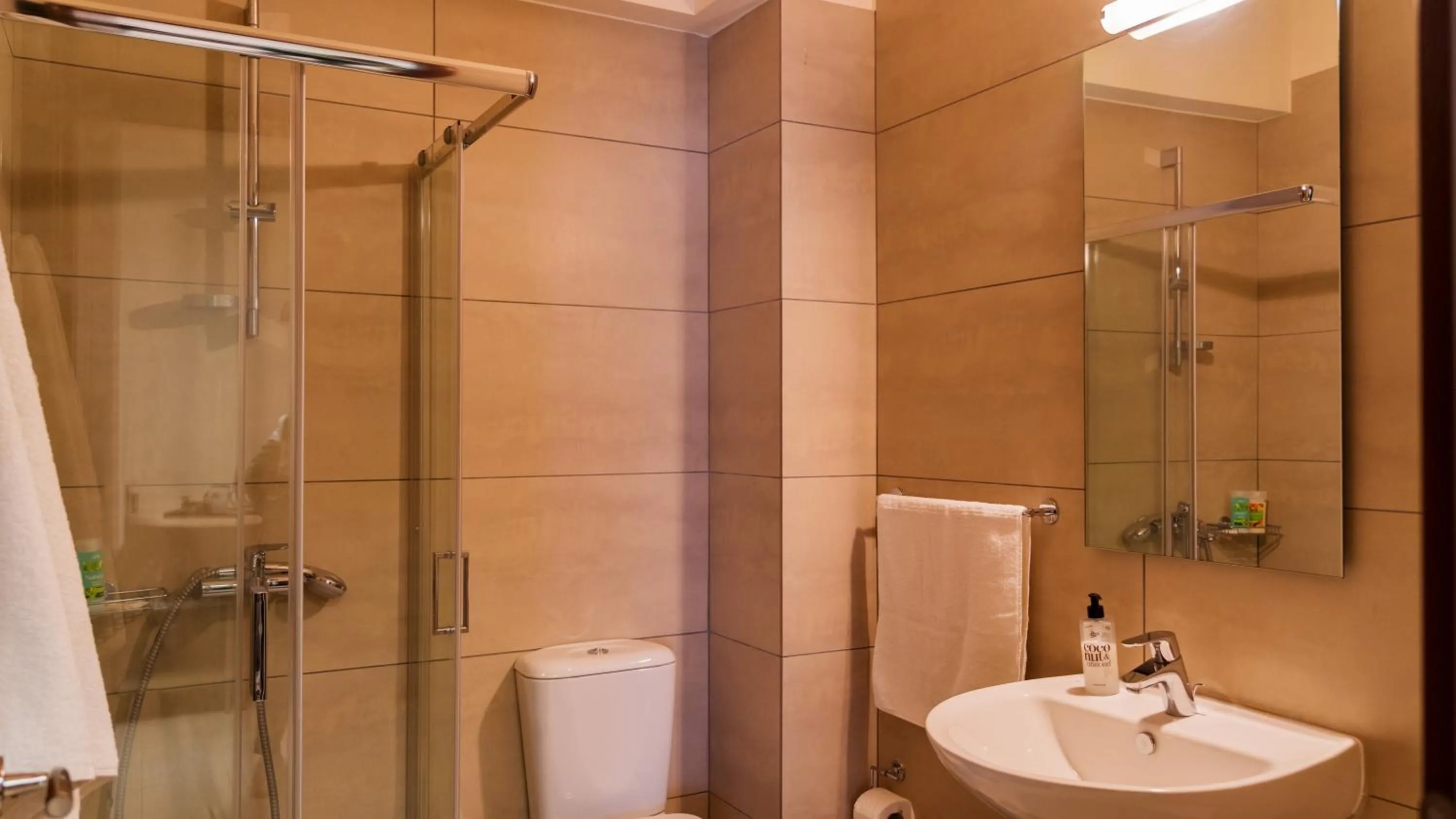 Shower in Athenian Central Apartments