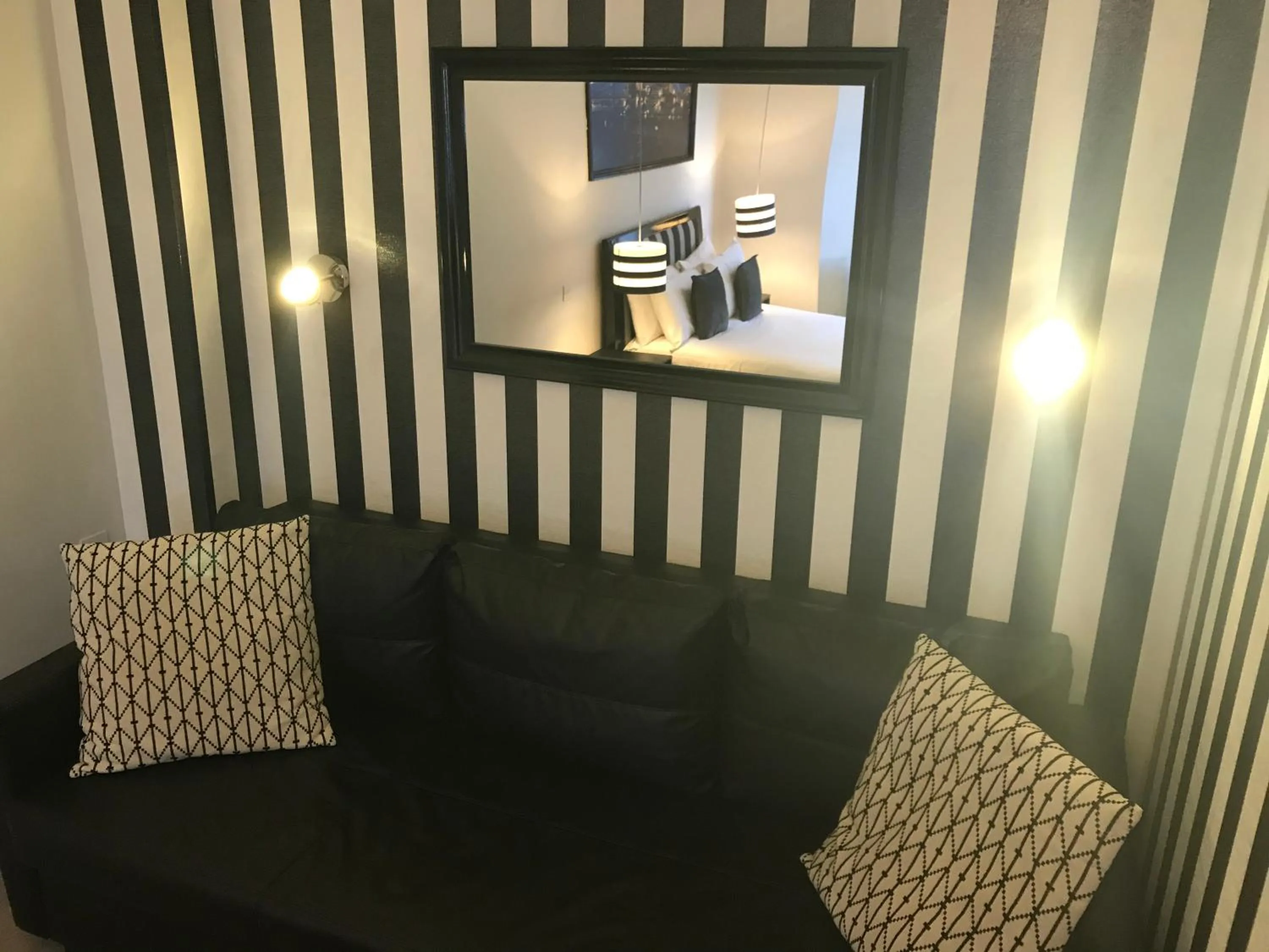 Seating area in W6 Hotel