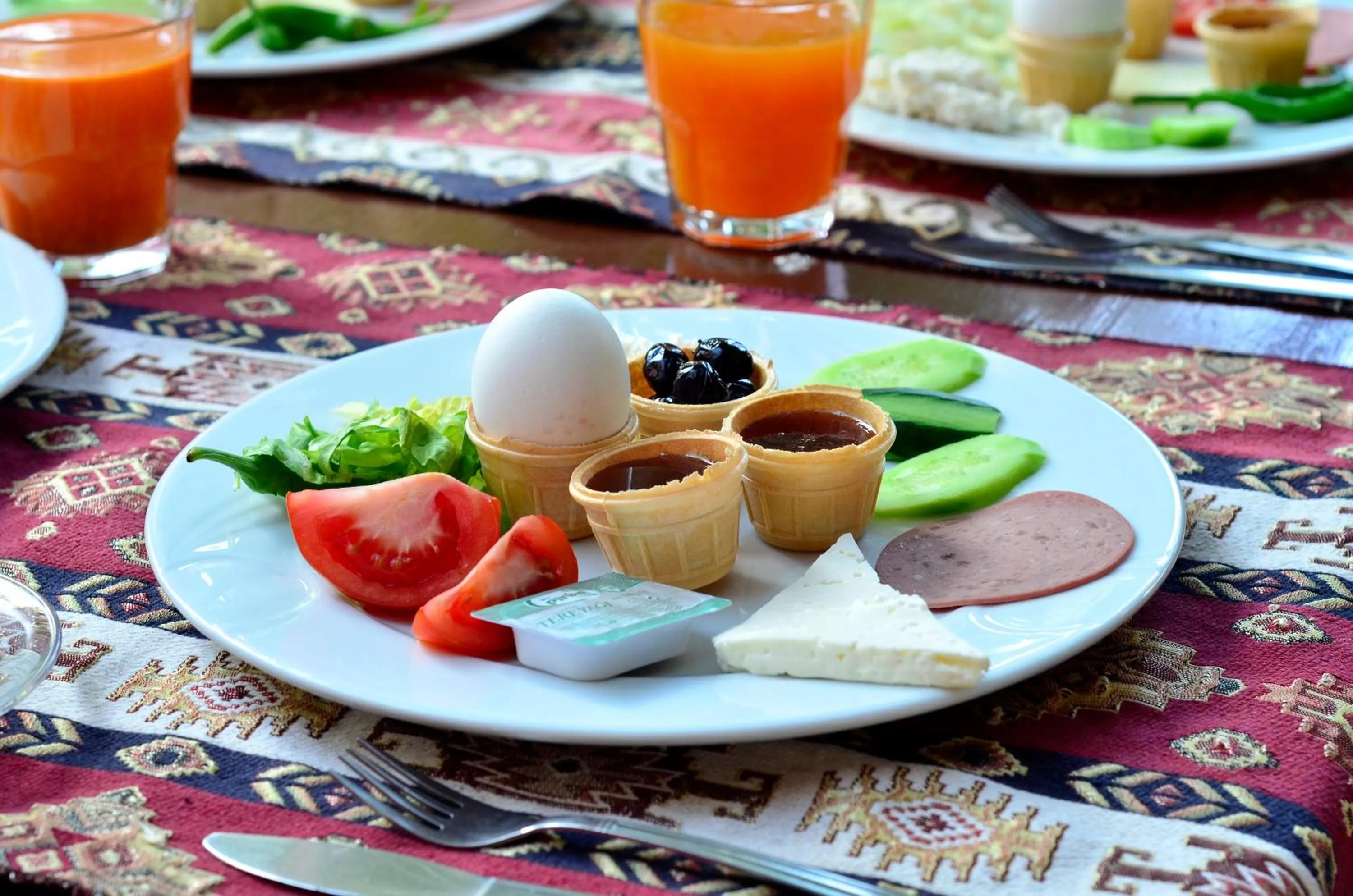 Breakfast in Sevin Hotel Pension