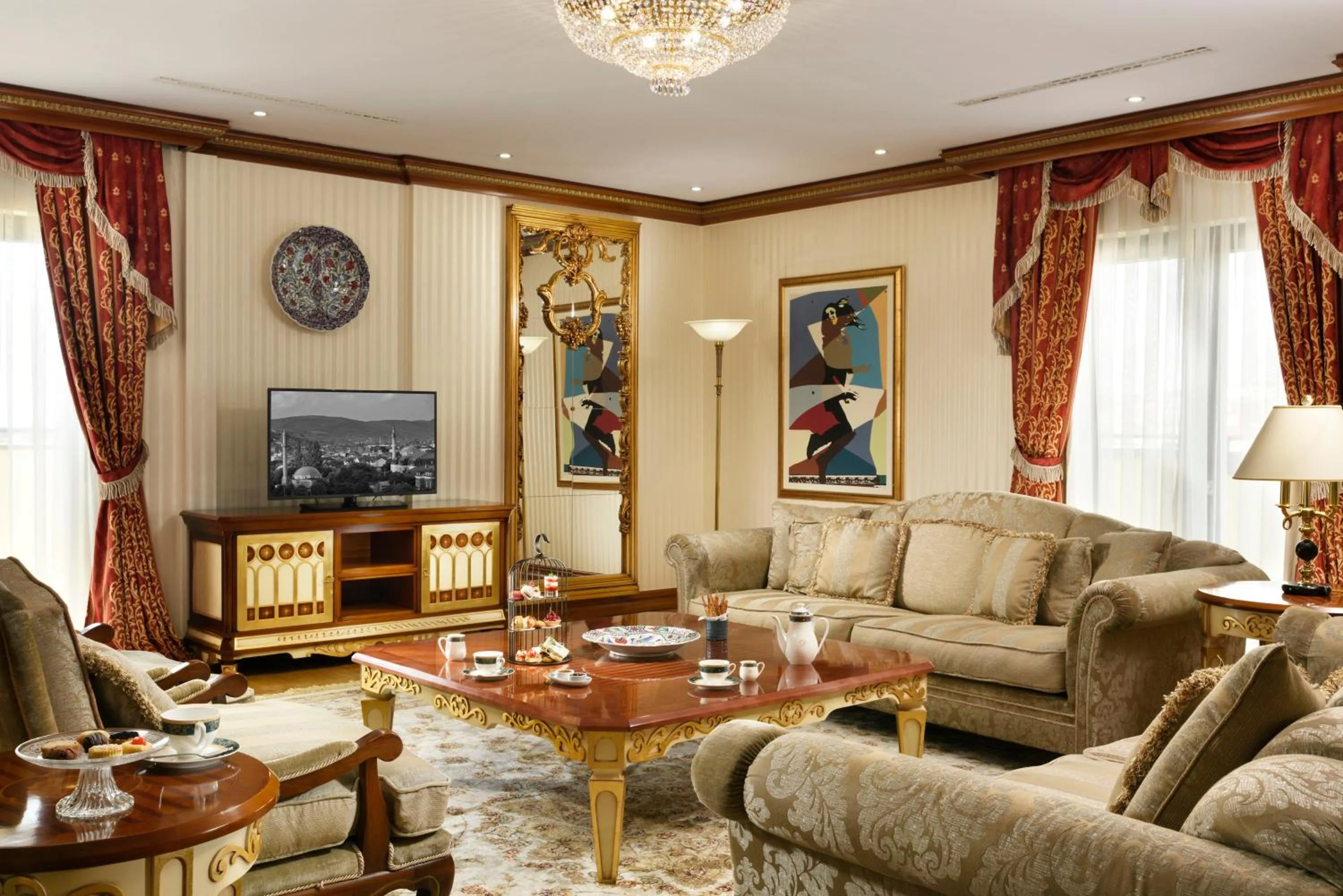 Living room in Swiss Diamond Hotel Prishtina