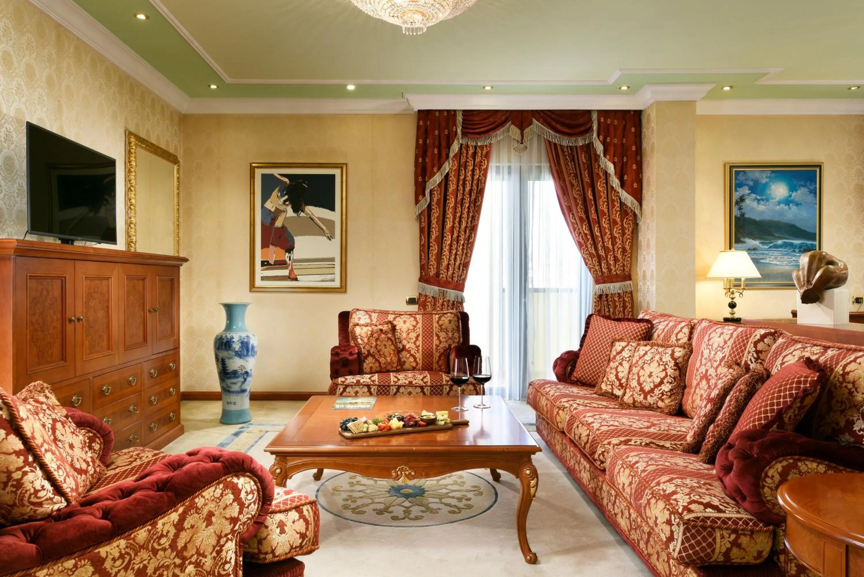 Seating area in Swiss Diamond Hotel Prishtina