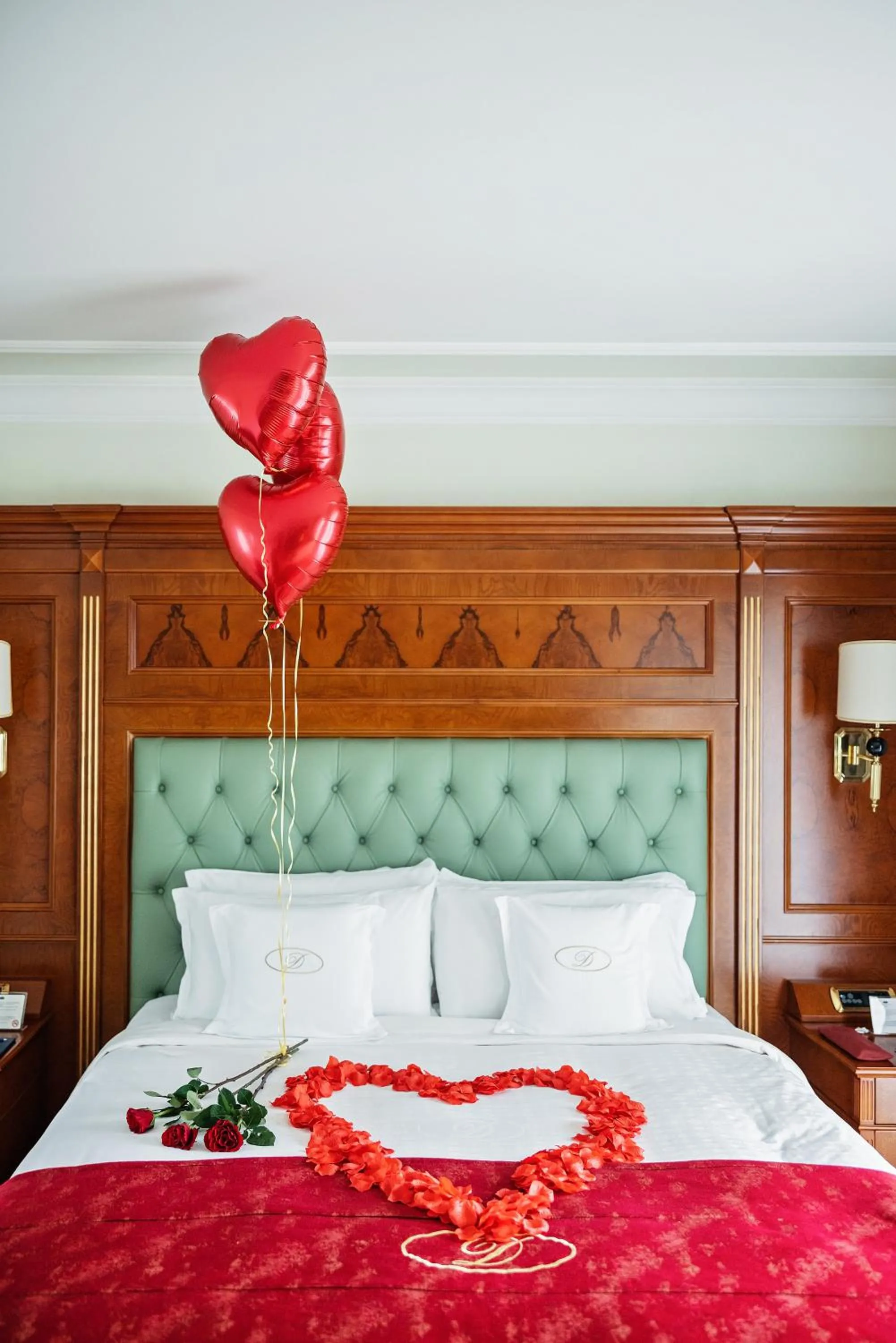 Decorative detail, Bed in Swiss Diamond Hotel Prishtina