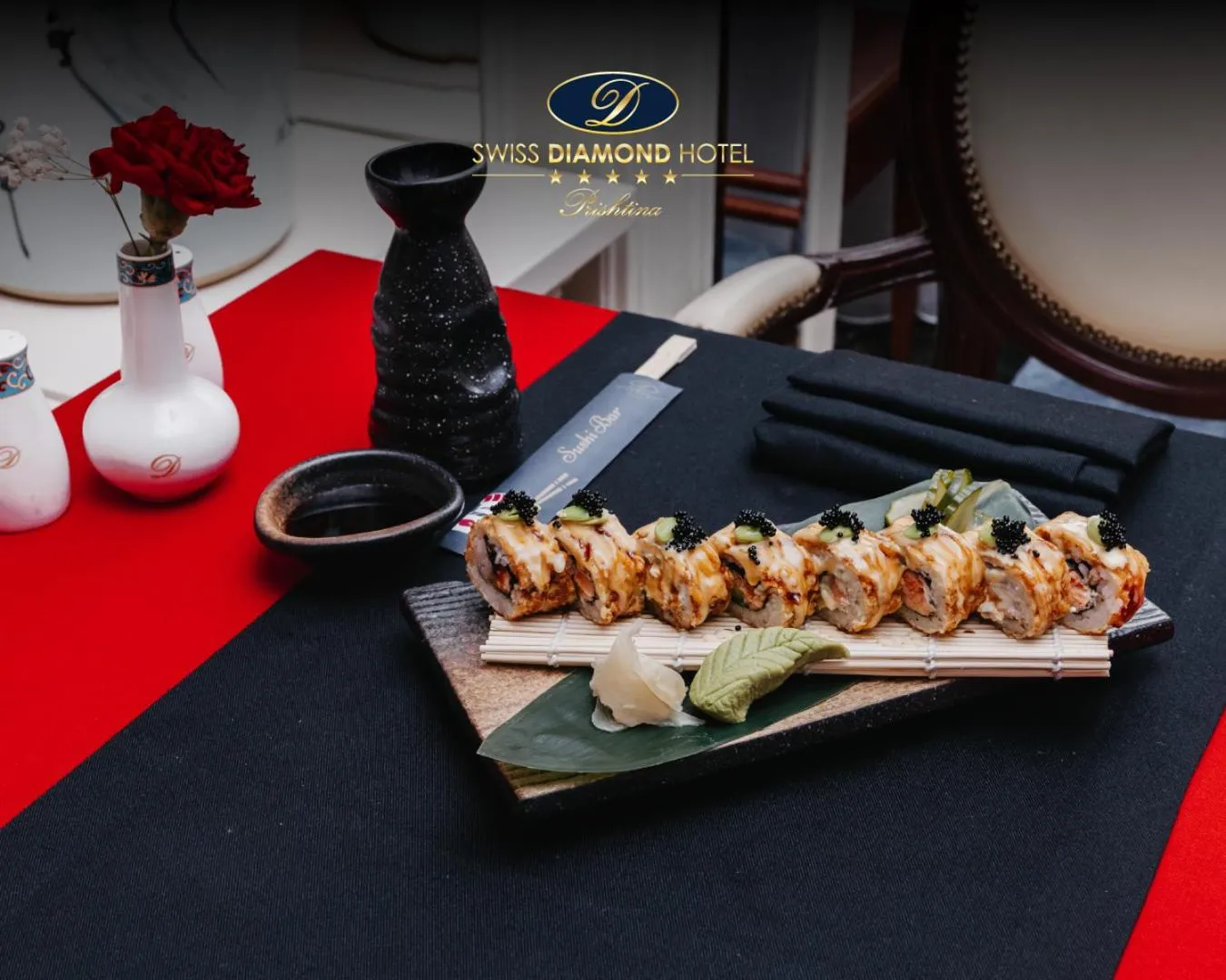 Asian breakfast in Swiss Diamond Hotel Prishtina