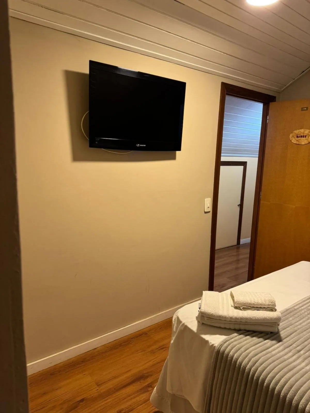 Bed in Pousada Crystal Palace