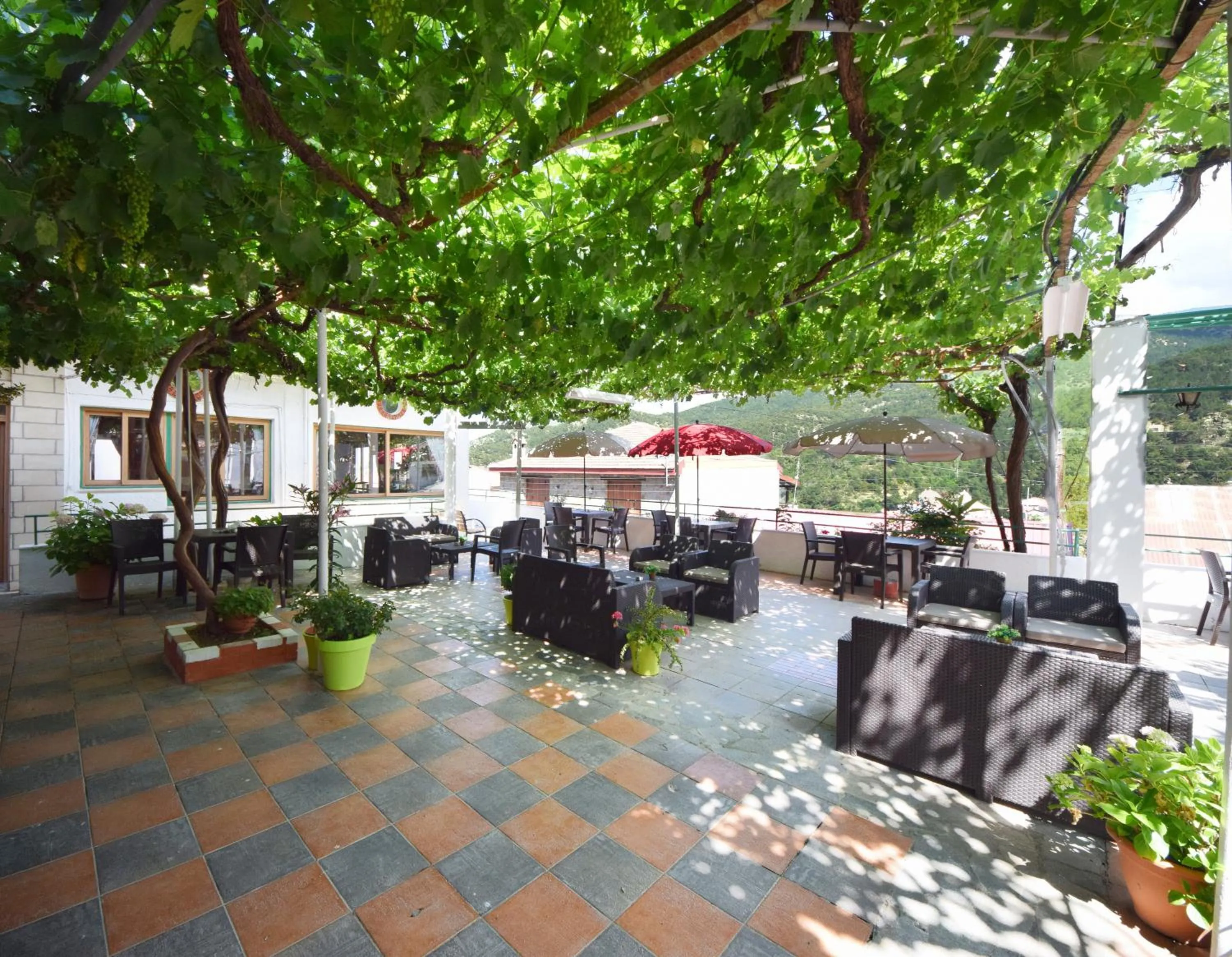 Patio in Christys Palace Hotel