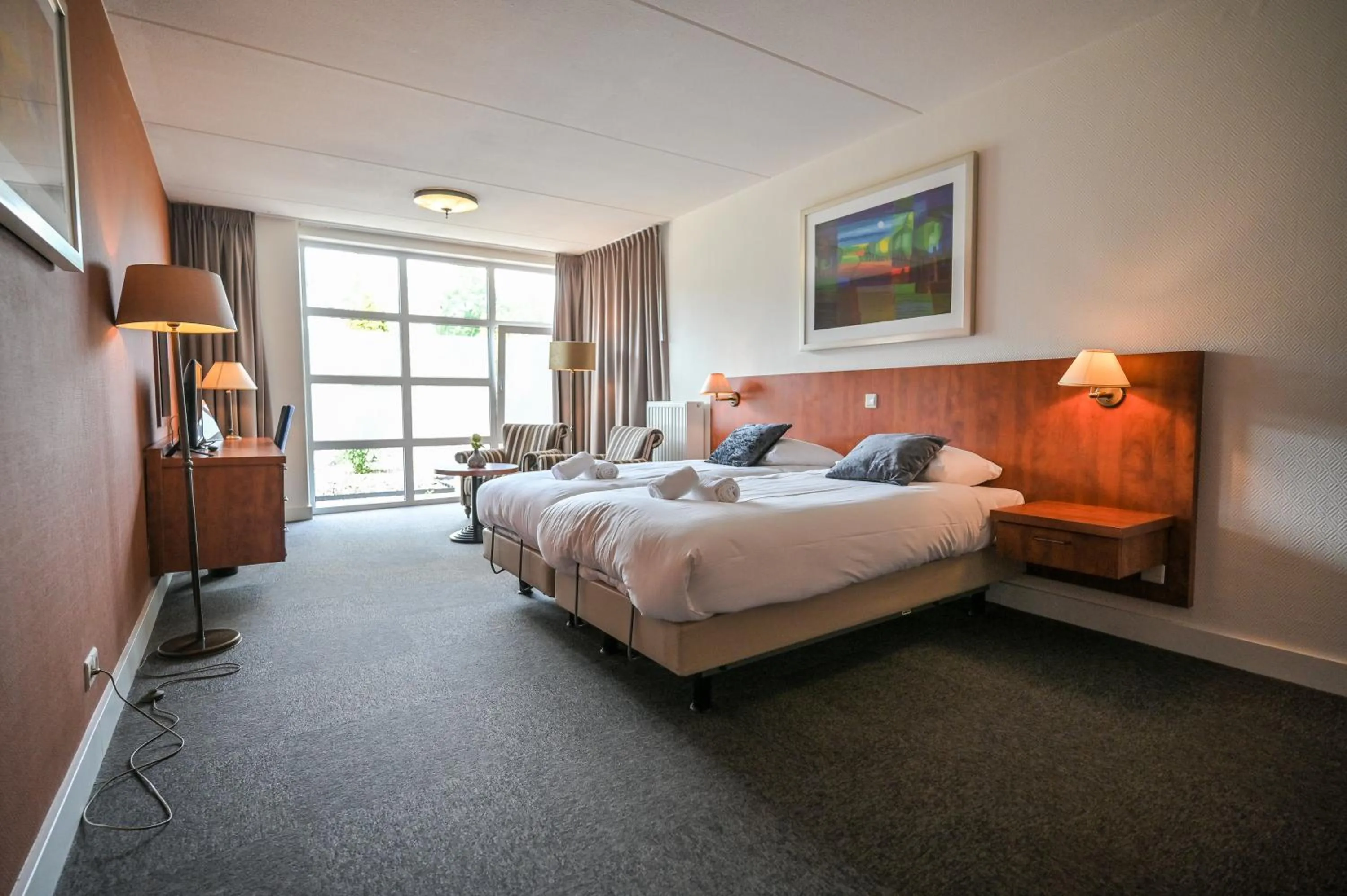 Bed in De Stobbe hotel & suites