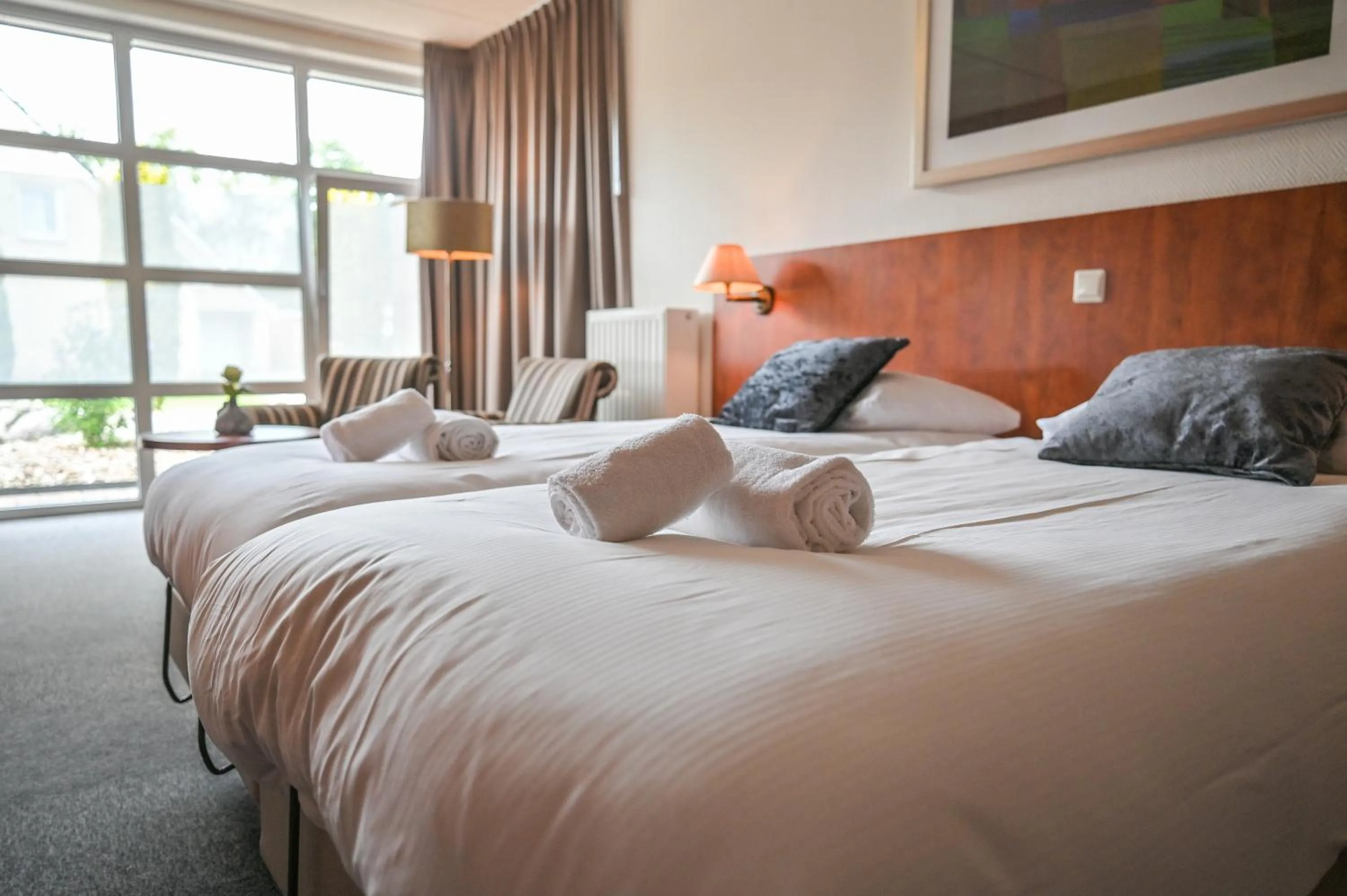 Bed in De Stobbe hotel & suites