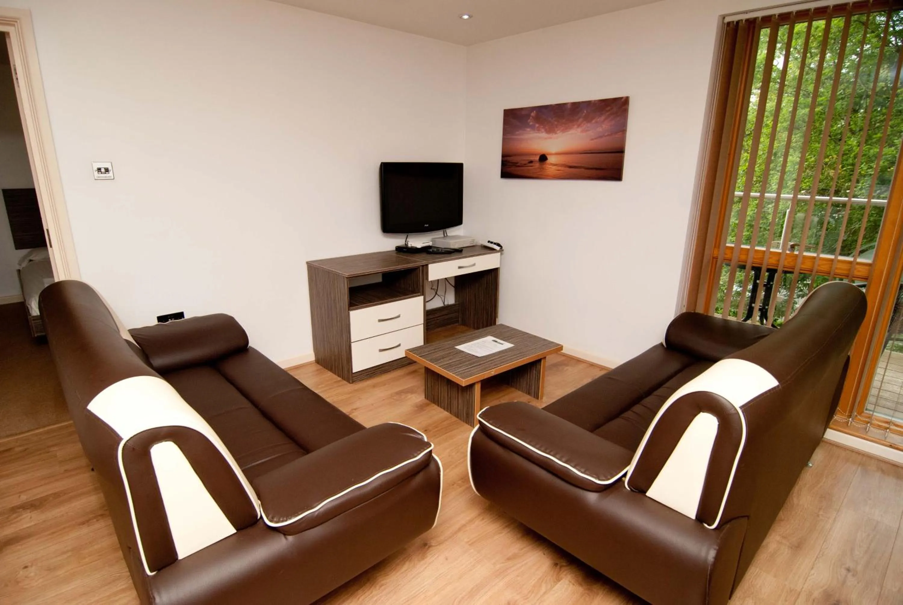 Seating area in Southampton Serviced Apartments