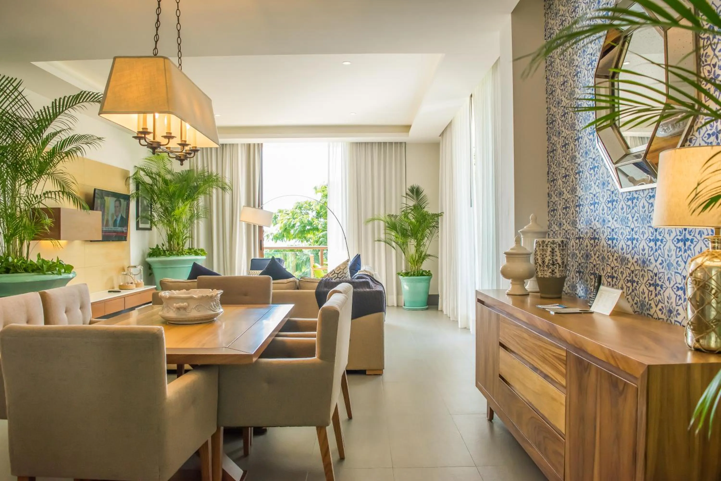 Seating area in Kovay Gardens